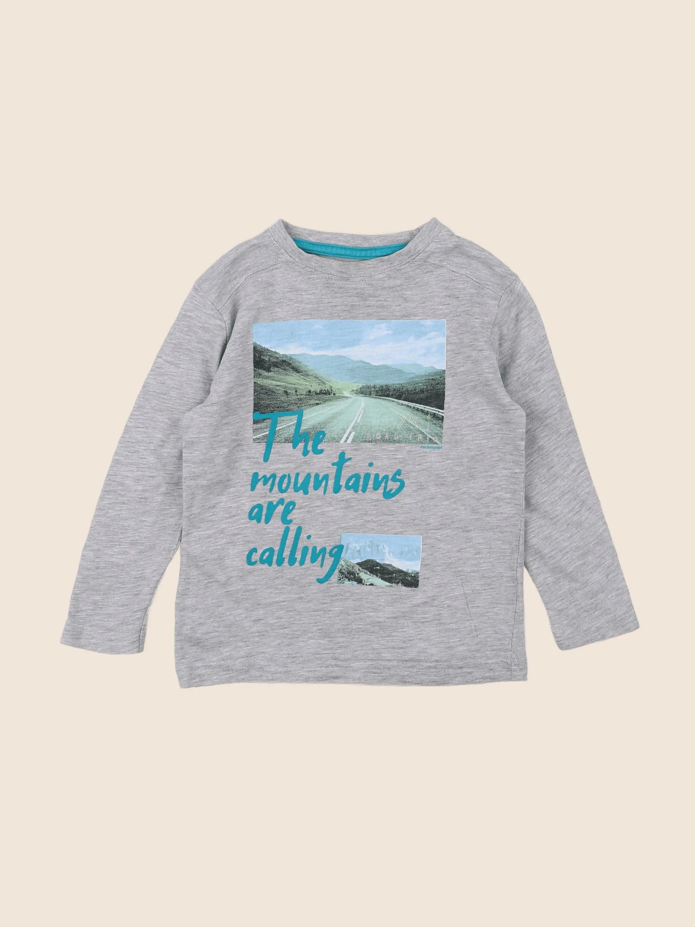 Vertbaudet - tee-shirt gris - 3 ans