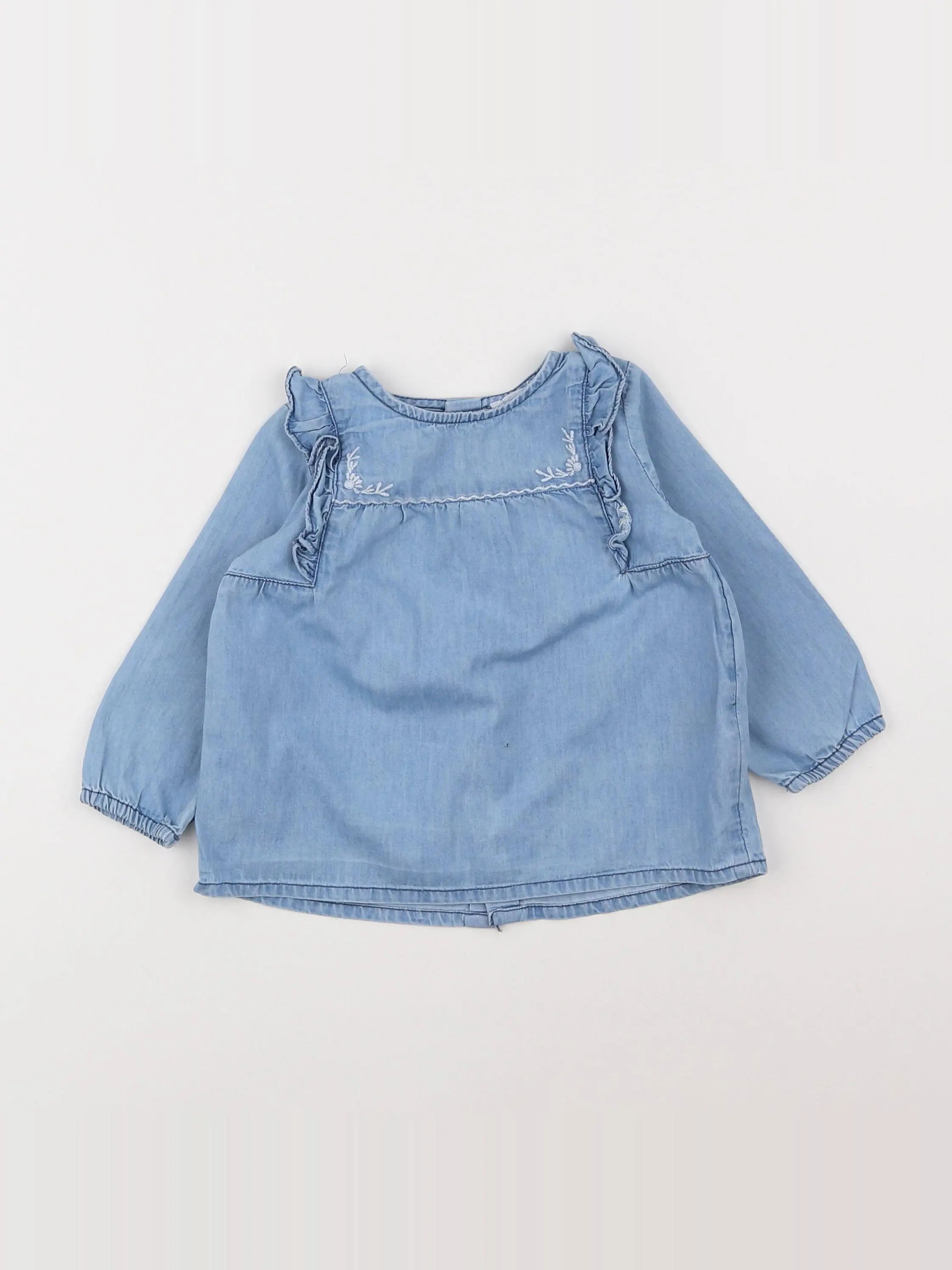Boutchou - blouse bleu - 18 mois