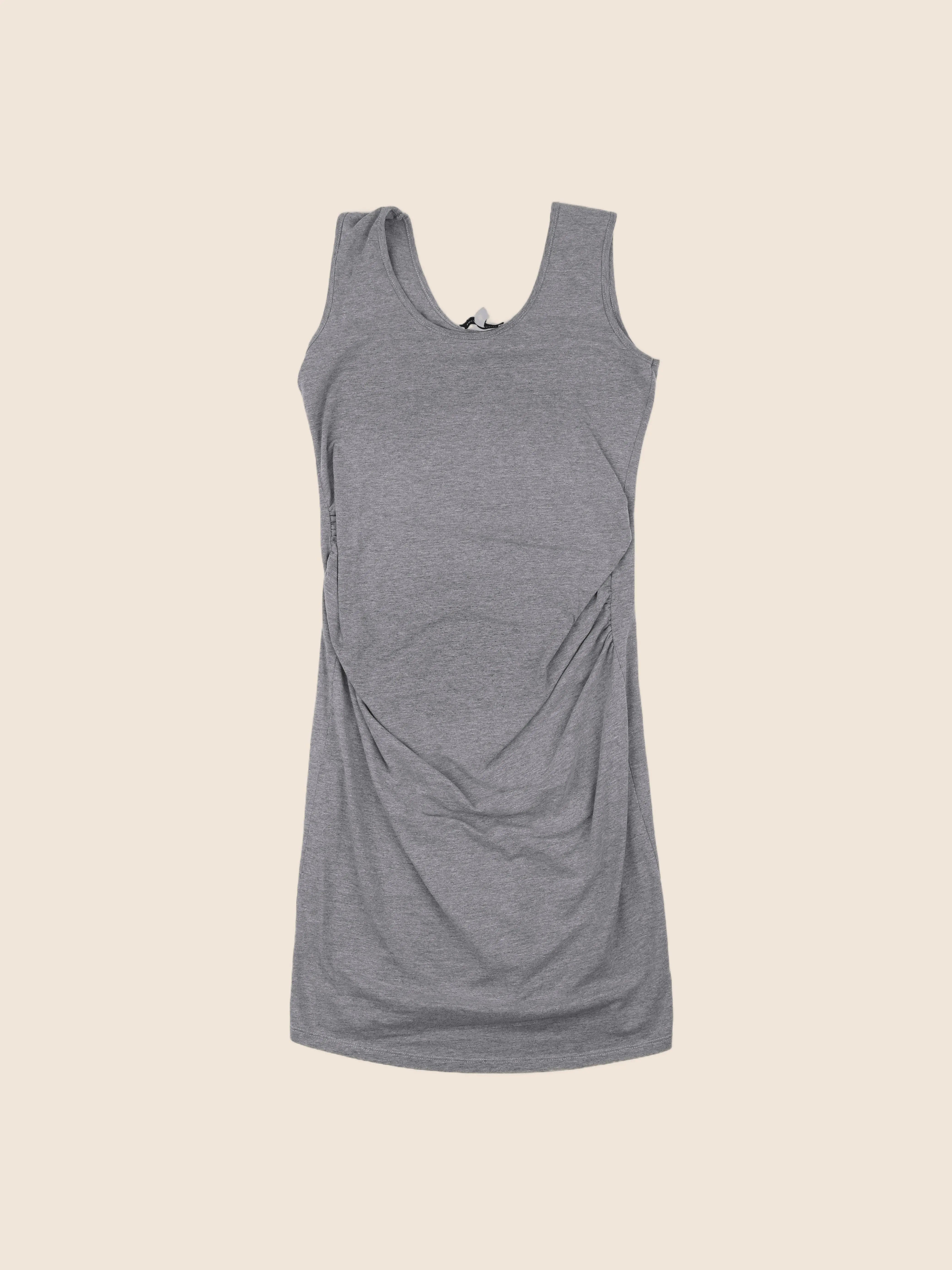 Envie de fraise - robe longue grossesse gris - 36 à 38