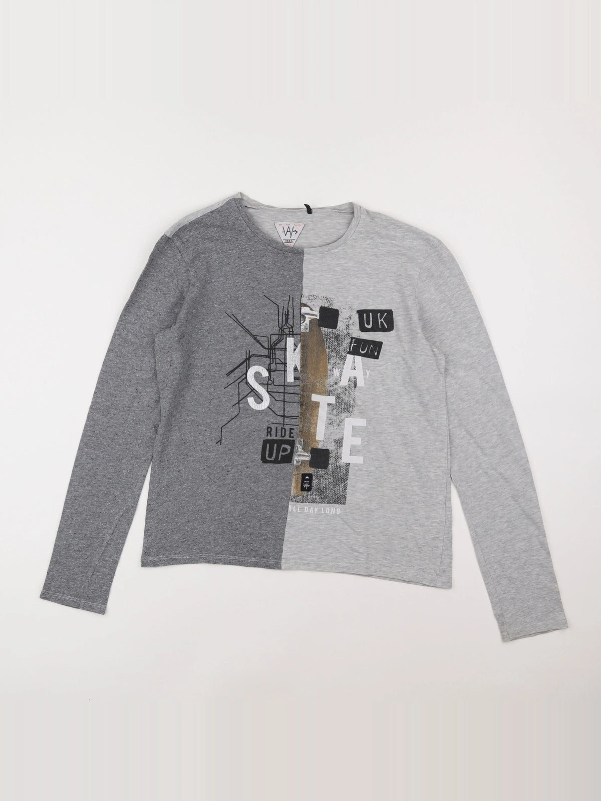 IKKS - tee-shirt gris - 14 ans