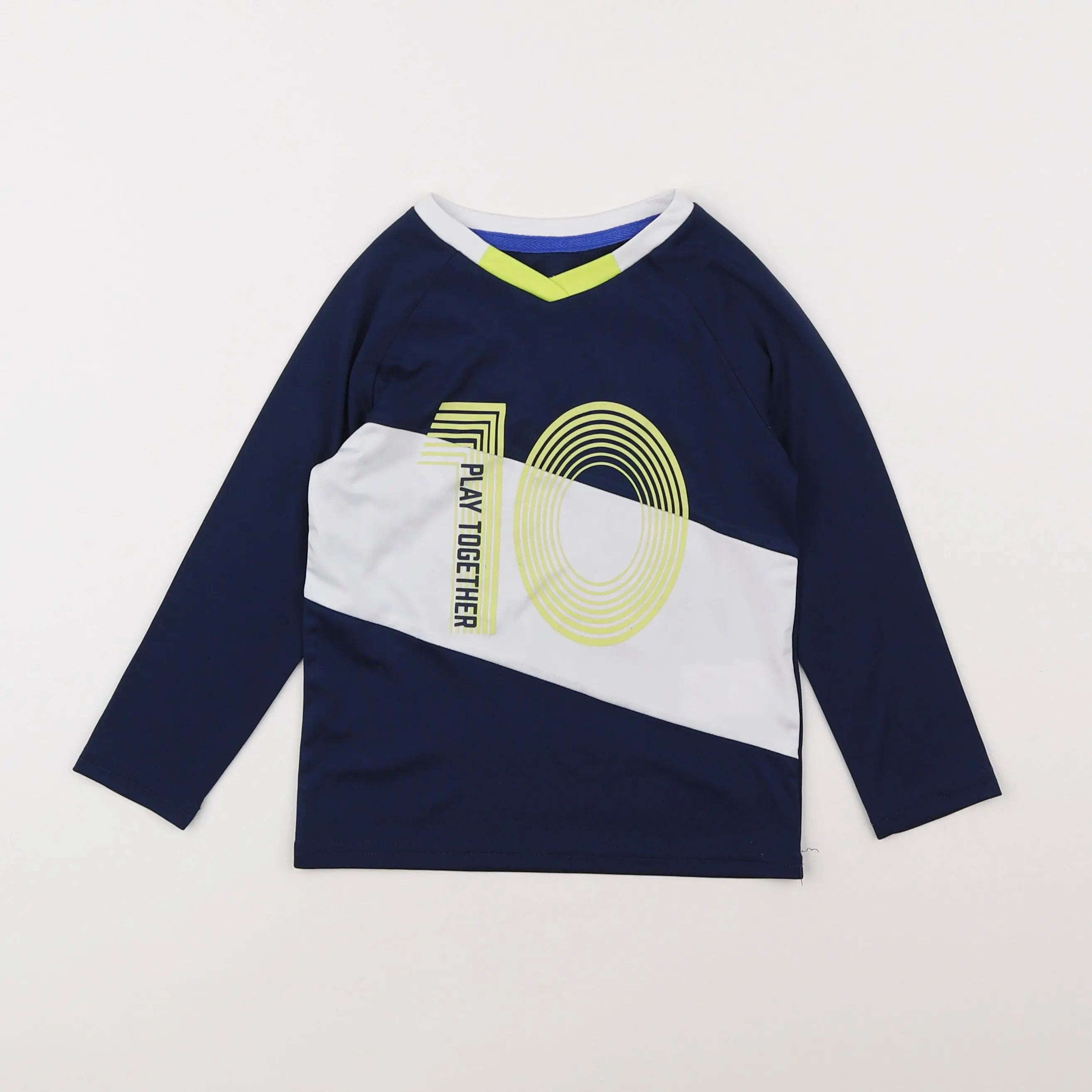 Vertbaudet - tee-shirt bleu - 4 ans