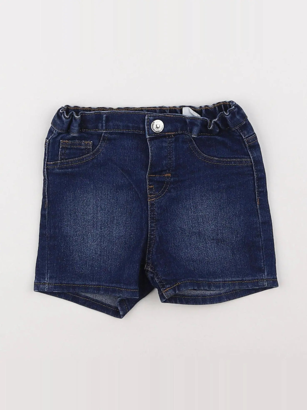 H&M - short bleu - 12/18 mois