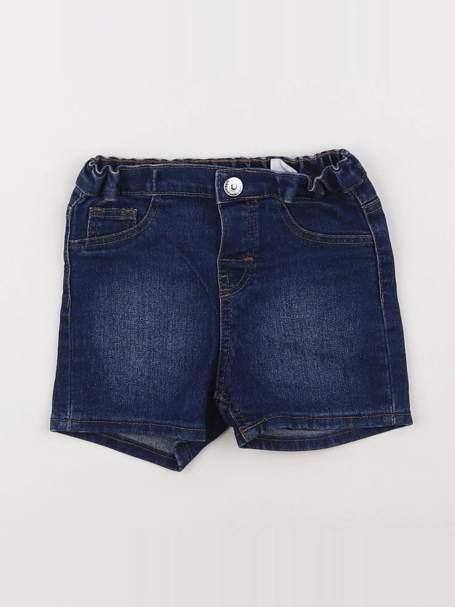 H&M - short bleu - 12/18 mois