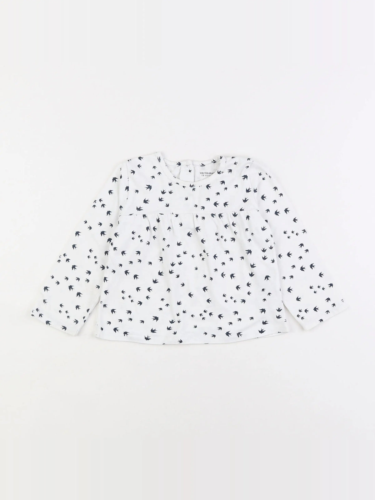 Vertbaudet - tee-shirt blanc - 18 mois