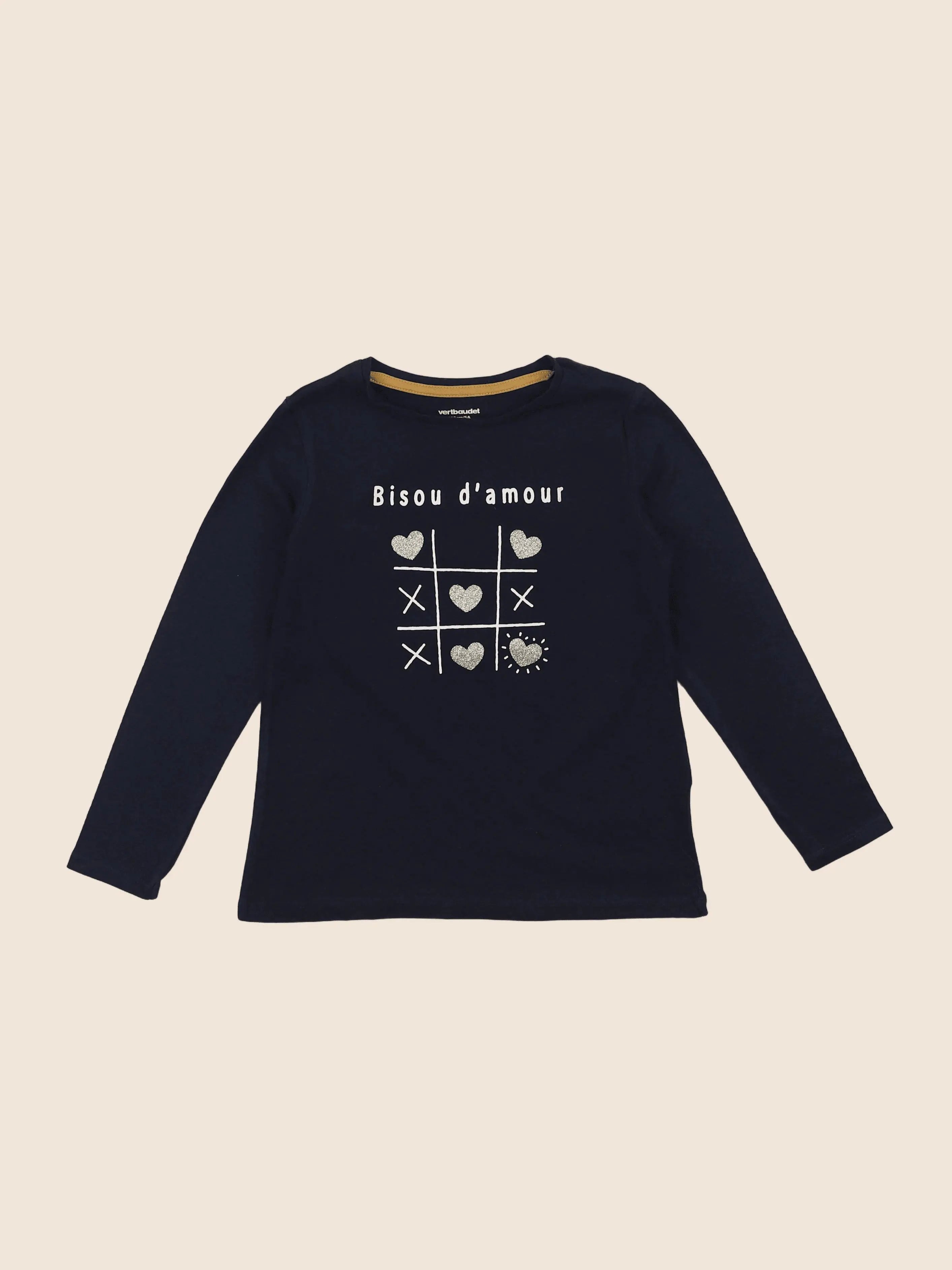 Vertbaudet - tee-shirt bleu - 5 ans