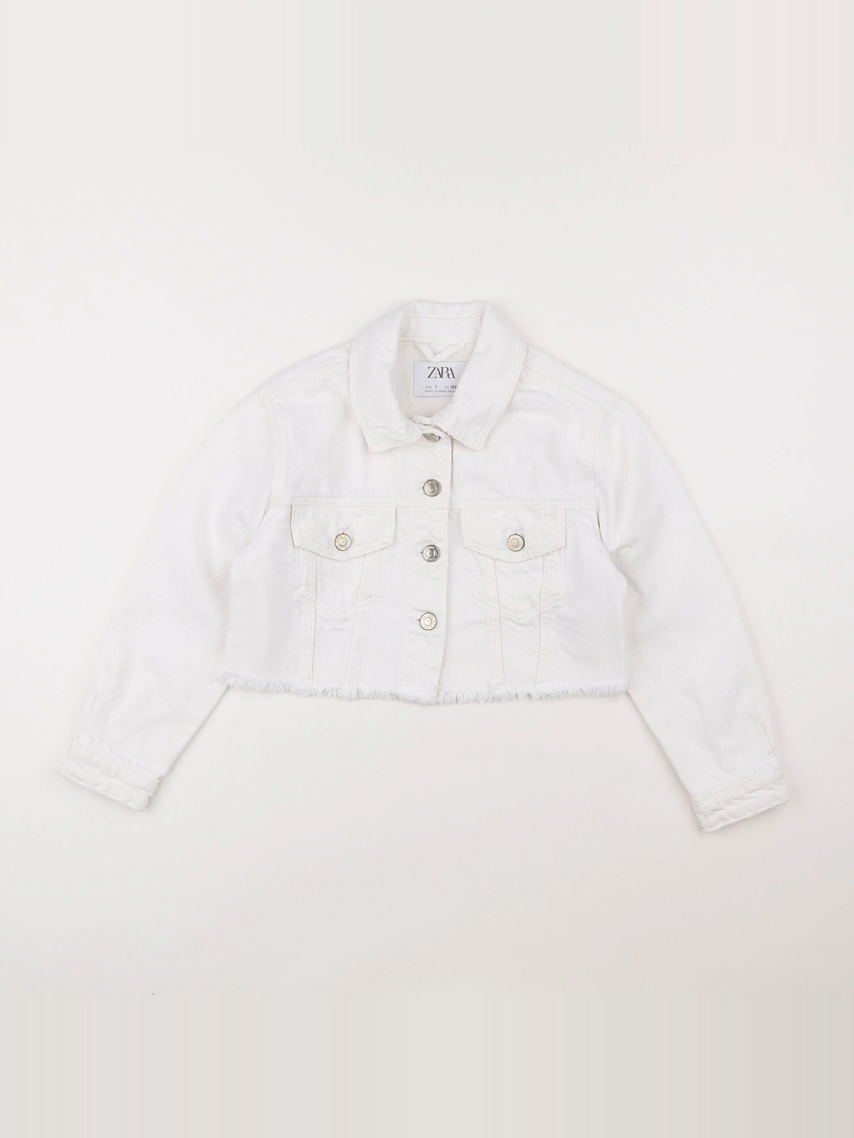 Zara - veste blanc - 7 ans