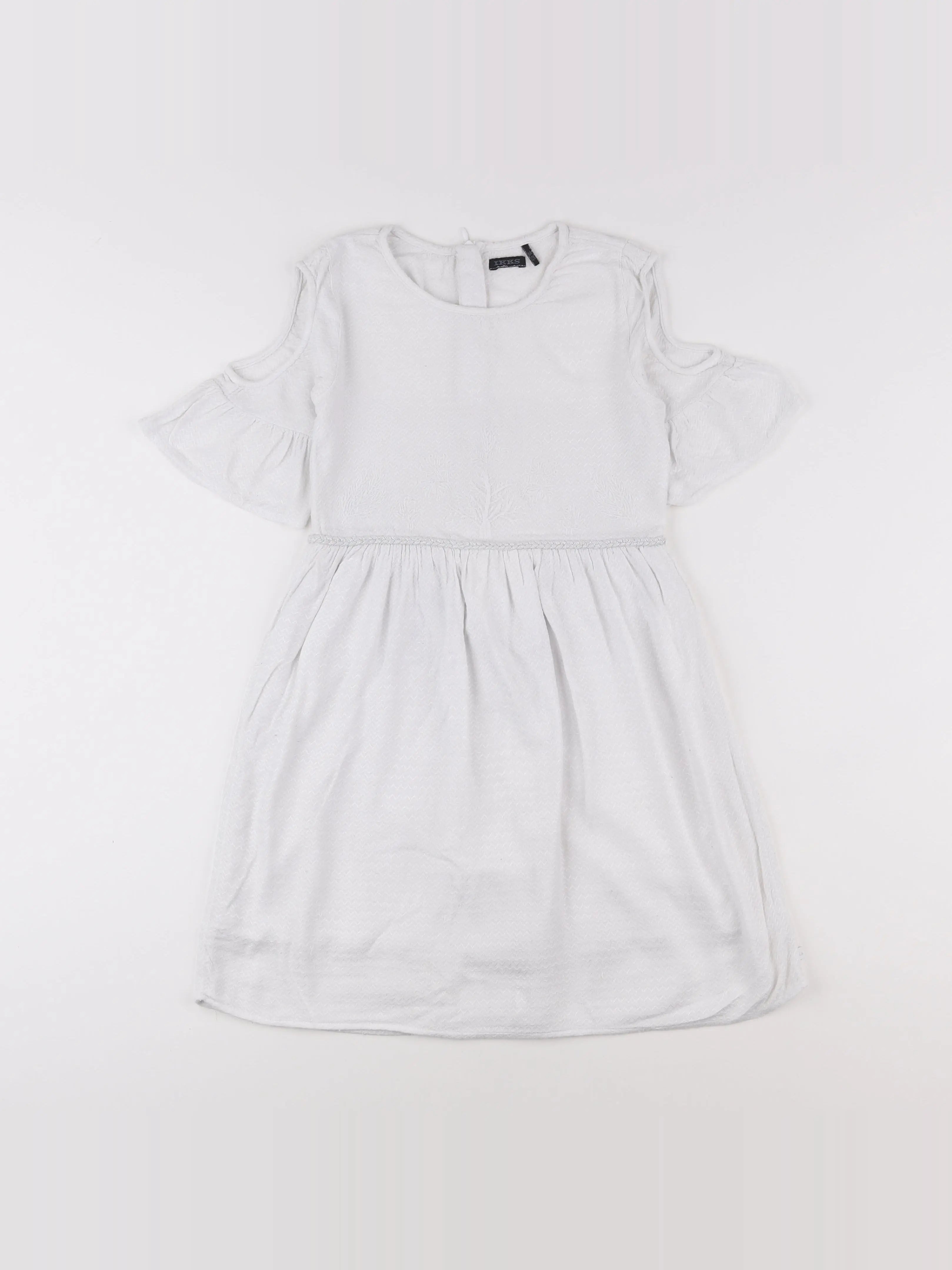 IKKS - robe blanc - 8 ans