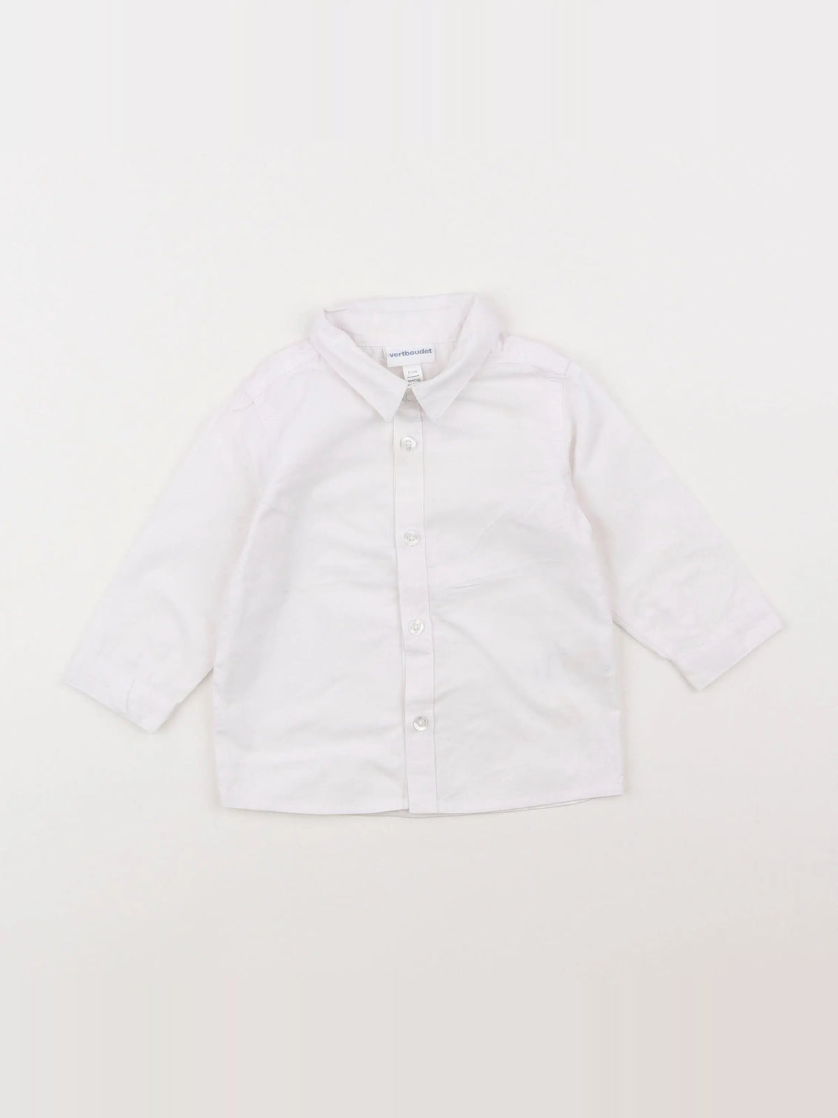 Vertbaudet - chemise blanc - 9 mois