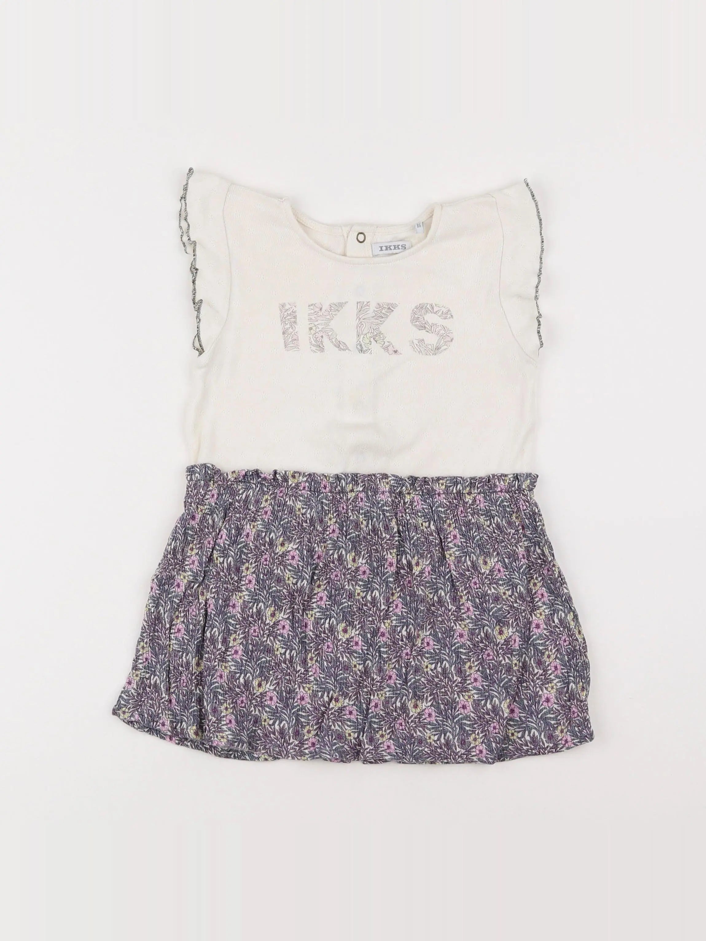 IKKS - robe blanc - 2 ans