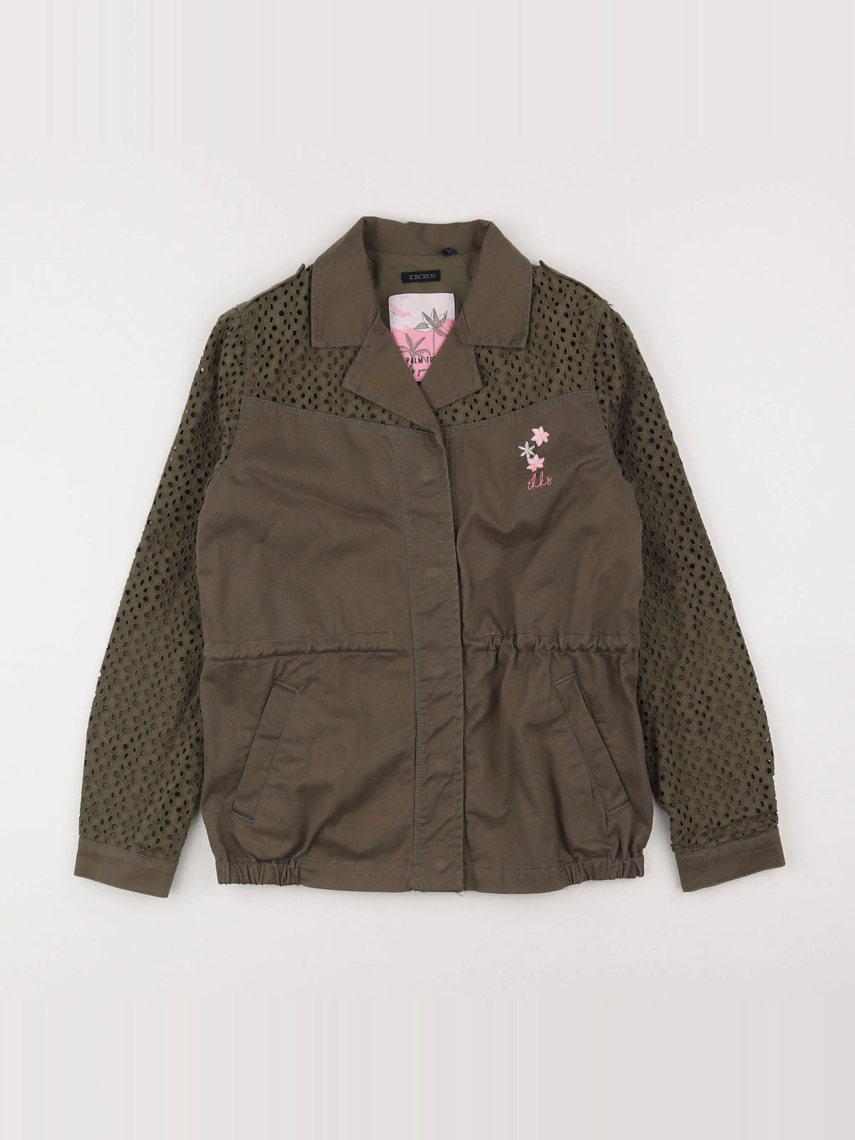 IKKS - veste imprimé au dos vert - 10 ans