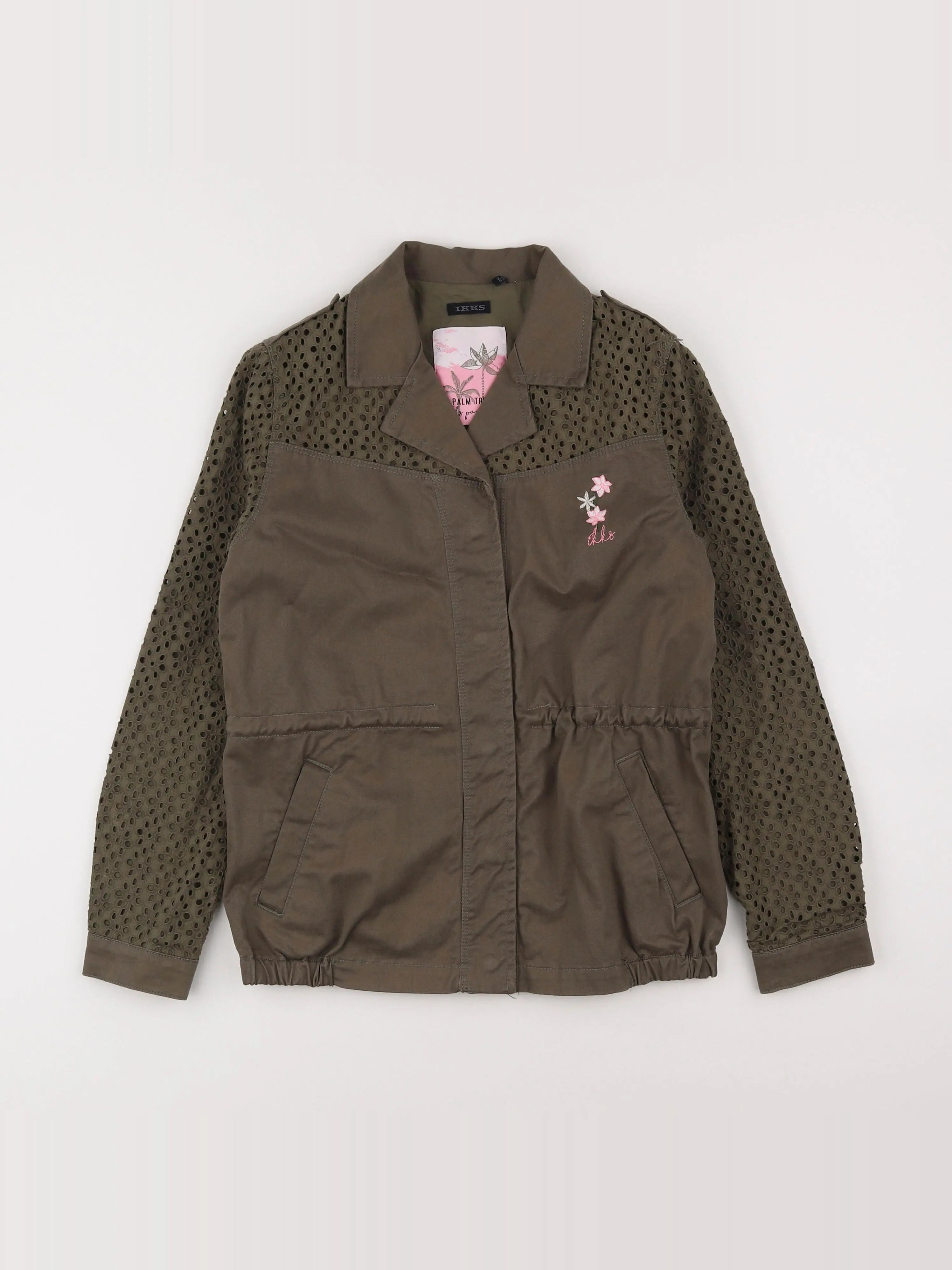 IKKS - veste imprimé au dos vert - 10 ans