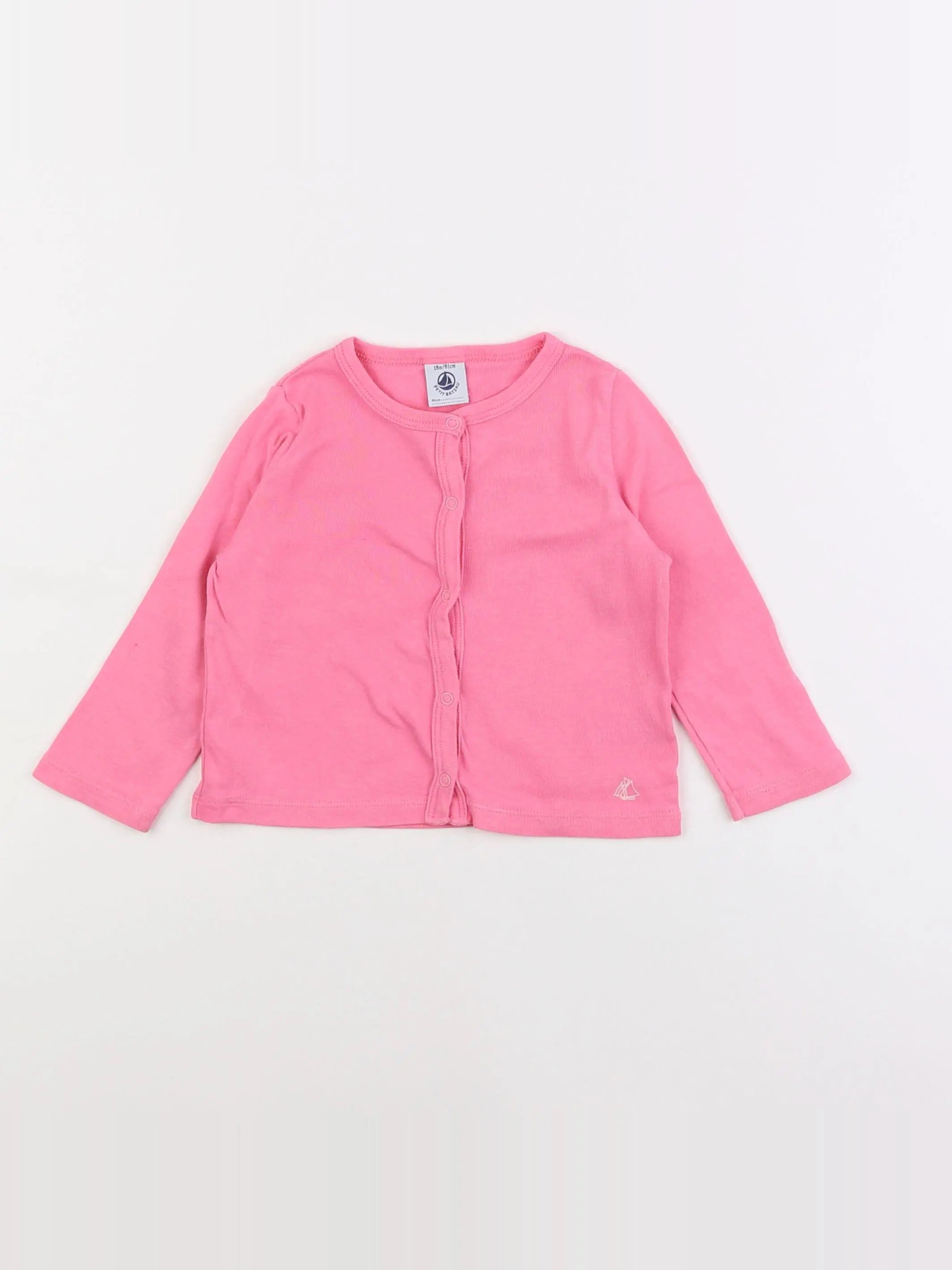 Petit Bateau - tee-shirt rose - 18 mois