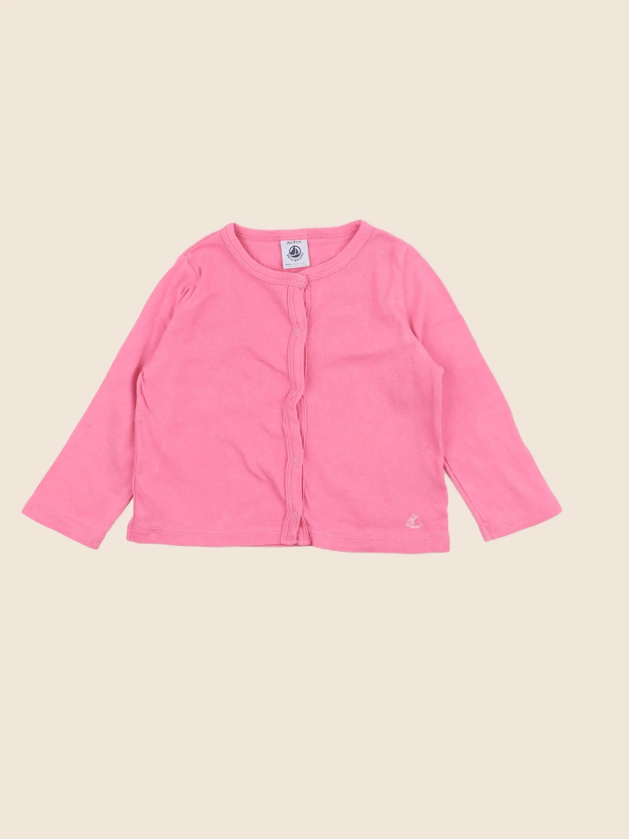 Petit Bateau - tee-shirt rose - 18 mois