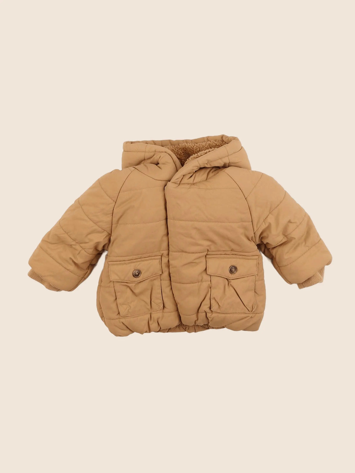 Vertbaudet - doudoune marron - 9 mois