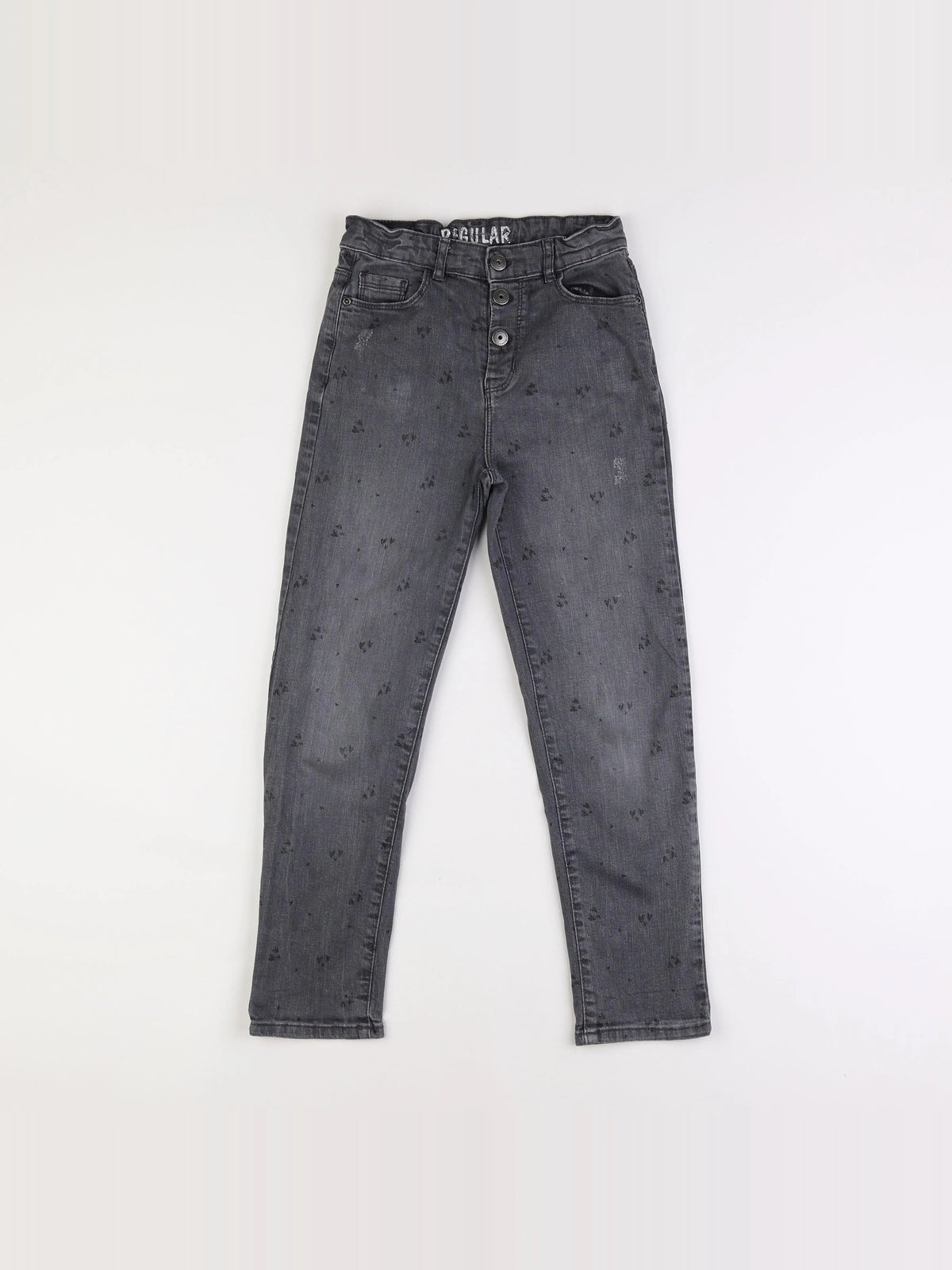 Vertbaudet - jean gris - 10 ans