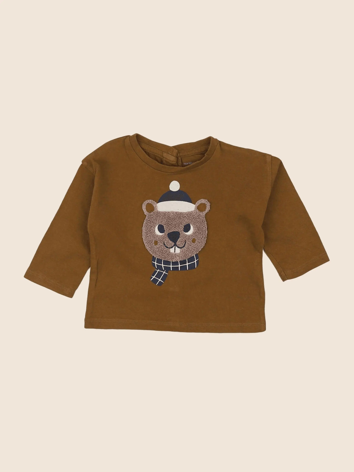 Vertbaudet - tee-shirt bronze - 6 mois
