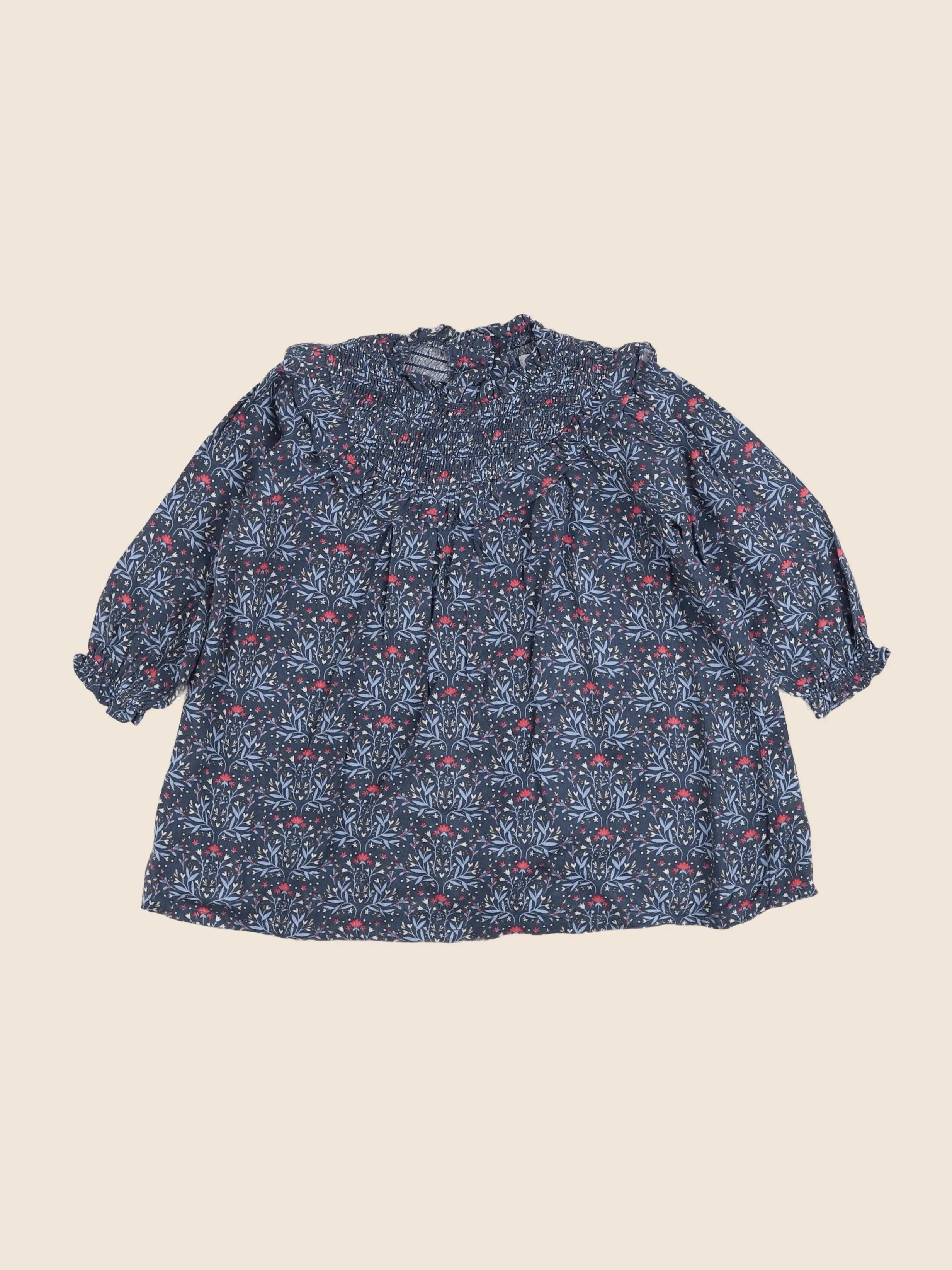 Vertbaudet - robe bleu - 18 mois