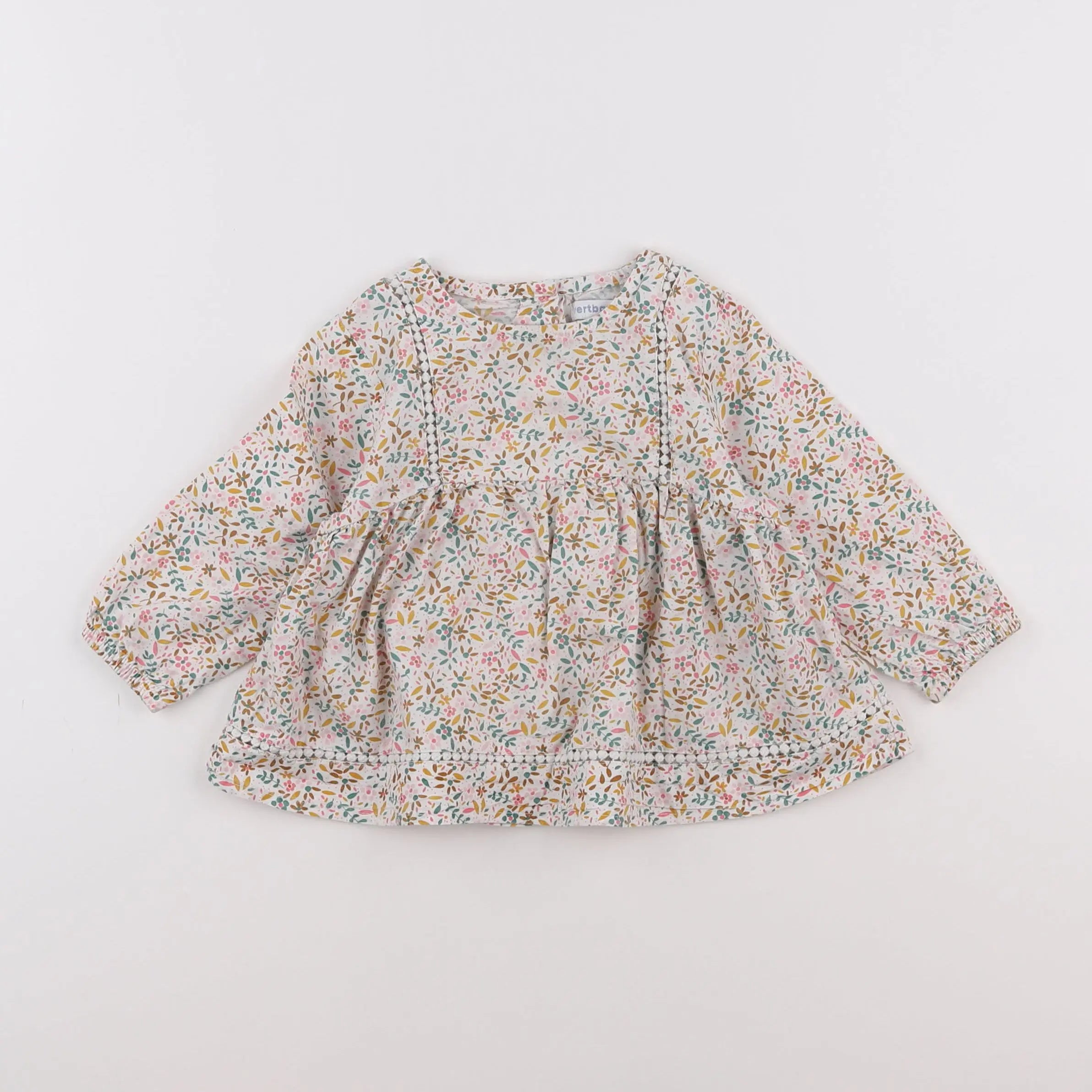 Vertbaudet - blouse blanc - 12 mois