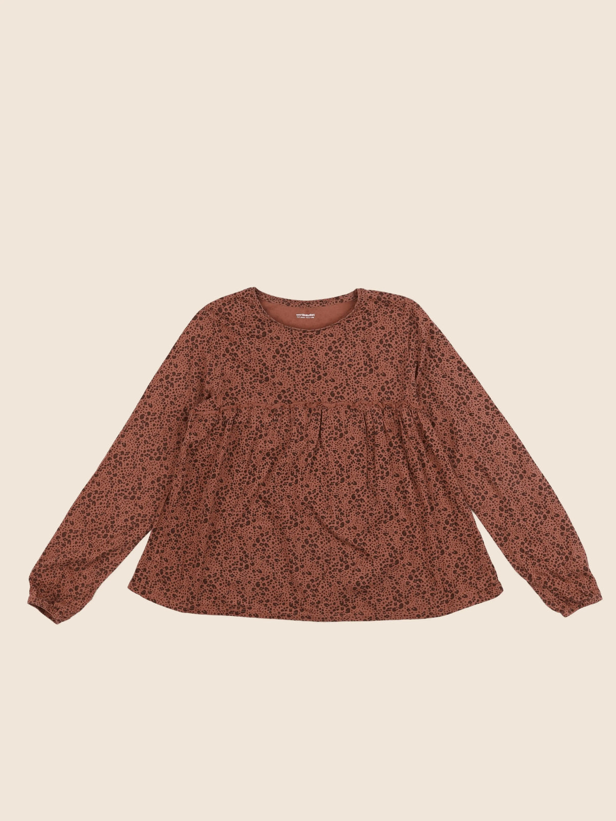 Vertbaudet - tee-shirt marron - 12 ans