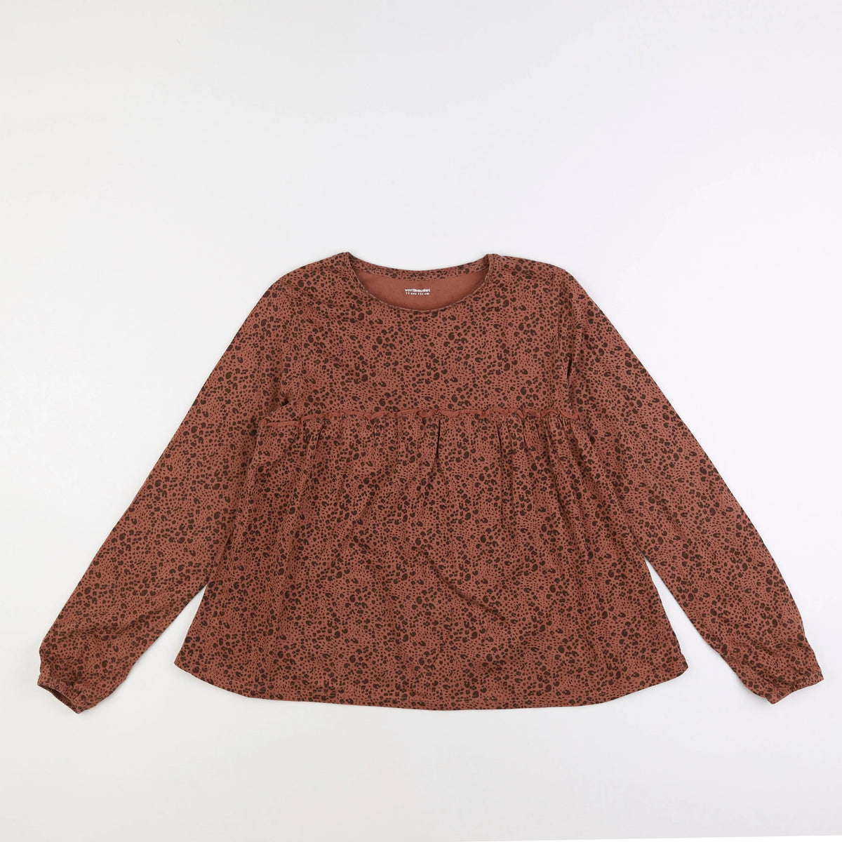 Vertbaudet - tee-shirt marron - 12 ans