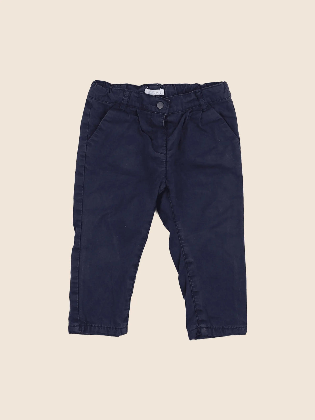 Boutchou - pantalon bleu - 12 mois
