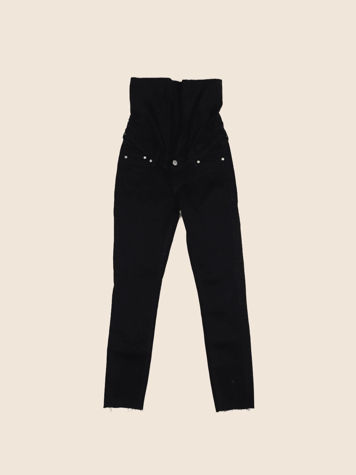 H&M - pantalon grossesse noir - 34 (XS)