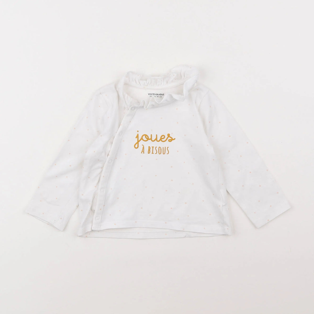 Vertbaudet - tee-shirt blanc - 18 mois