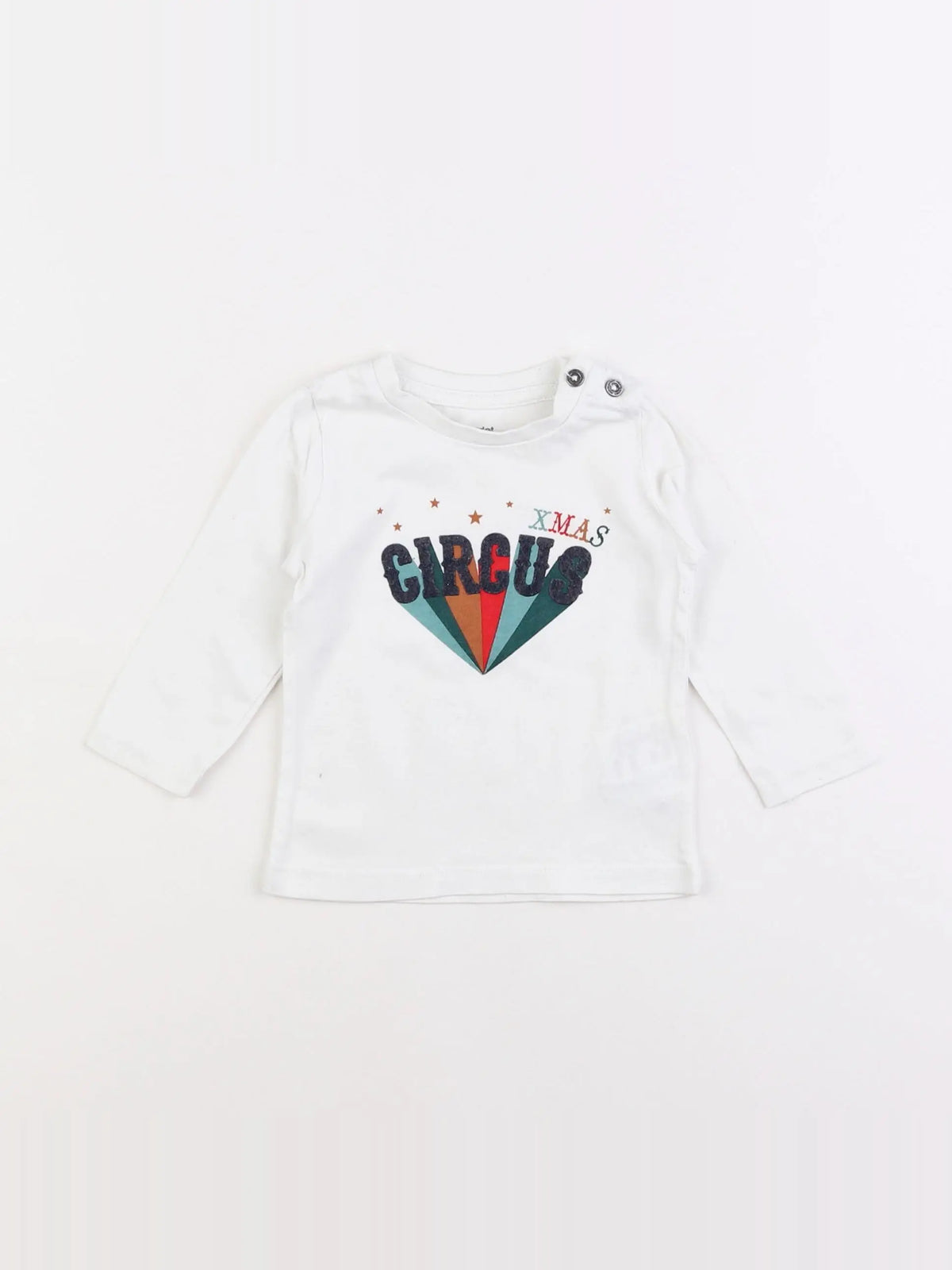 Vertbaudet - tee-shirt blanc - 6 mois