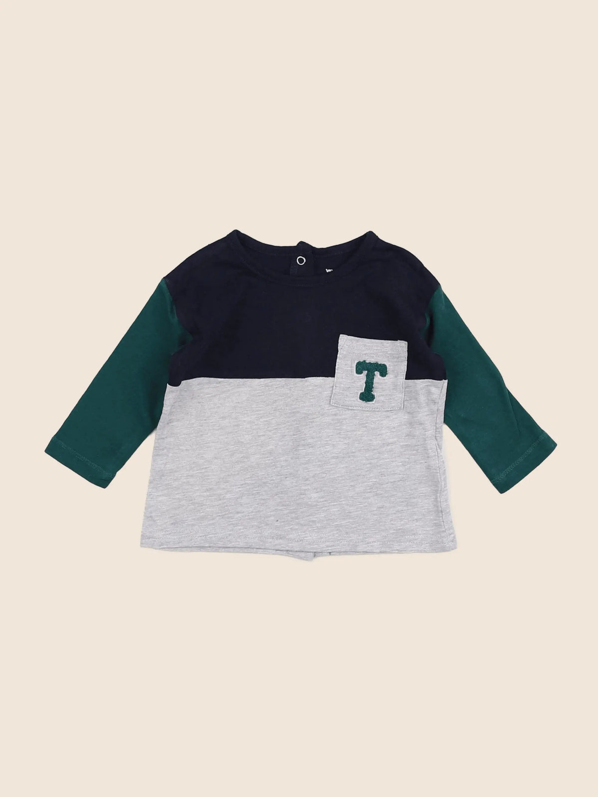 Vertbaudet - tee-shirt gris - 6 mois