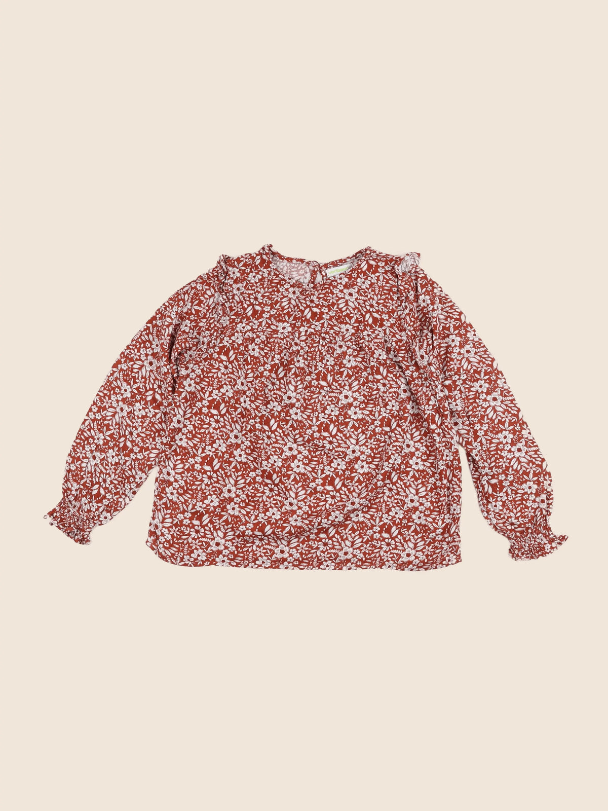 Vertbaudet - blouse marron - 8 ans