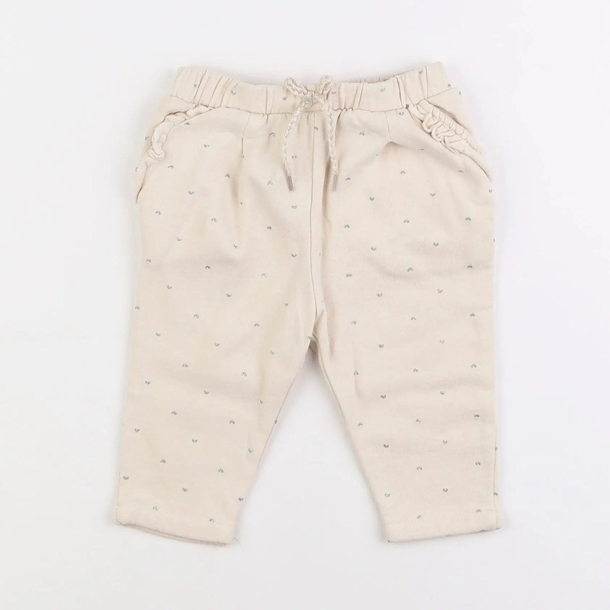 Vertbaudet - pantalon velours beige - 9 mois
