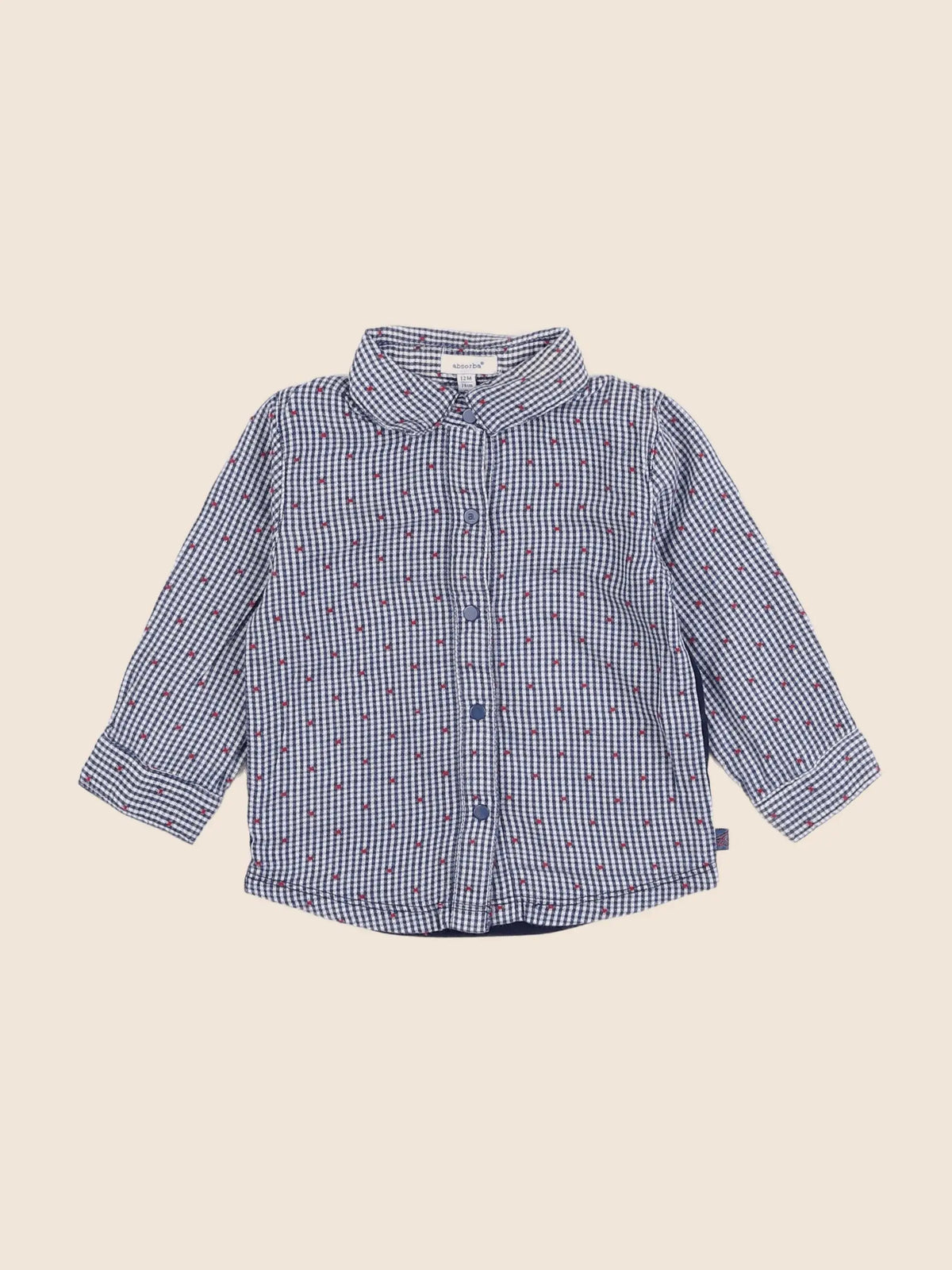 Absorba - chemise bleu - 12 mois