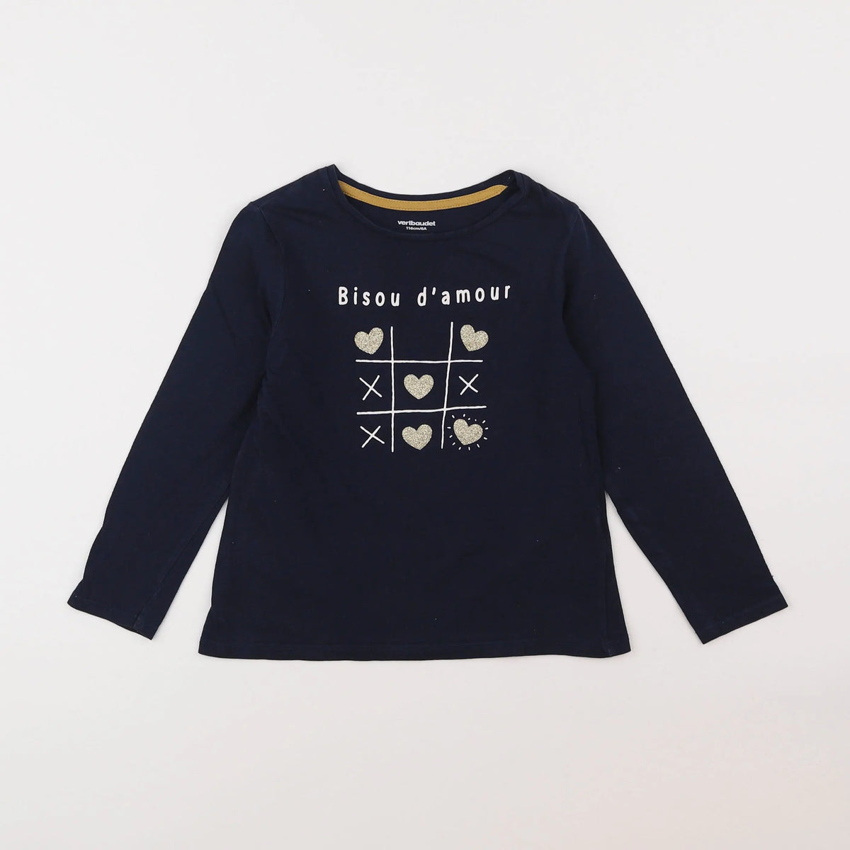 Vertbaudet - tee-shirt bleu - 6 ans