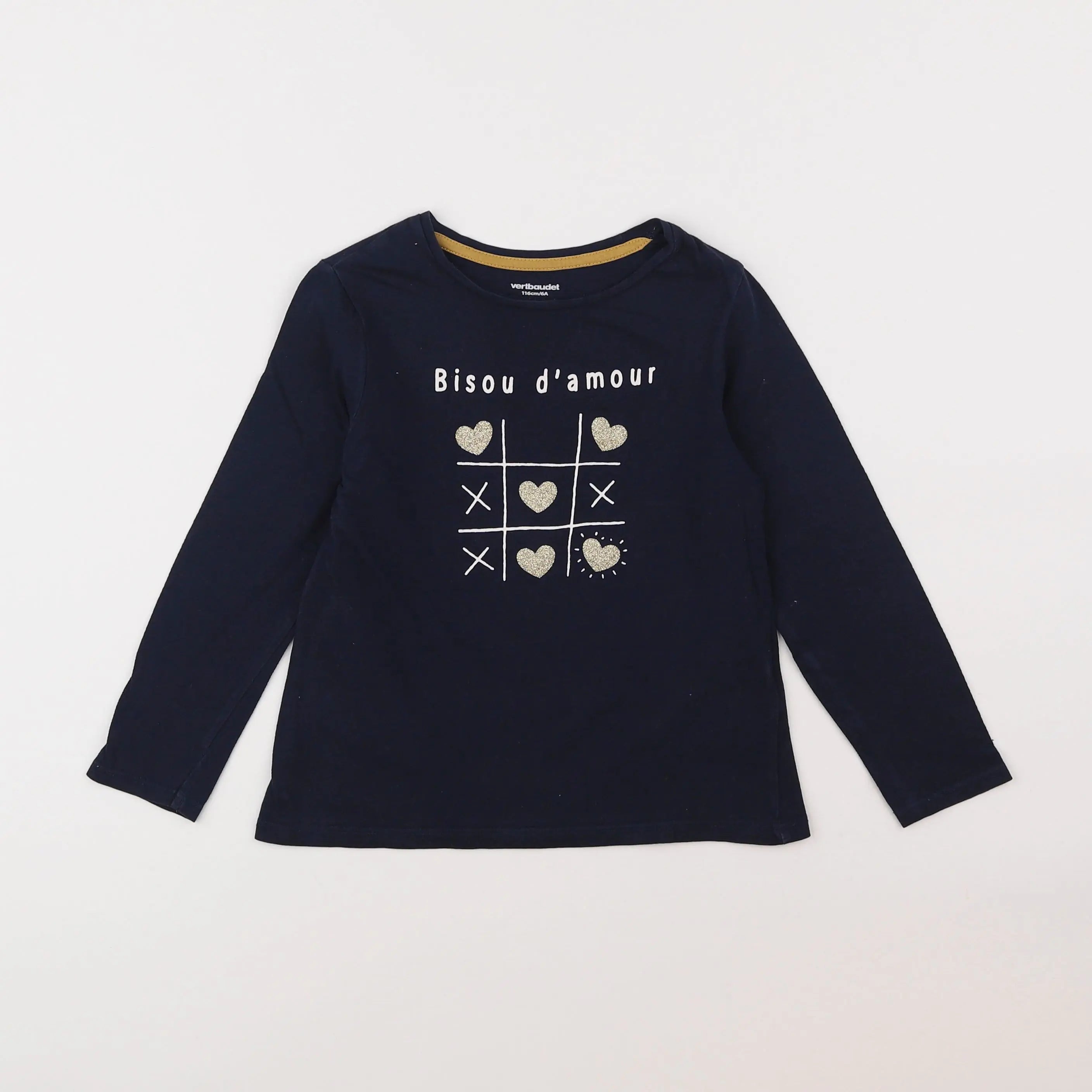 Vertbaudet - tee-shirt bleu - 6 ans