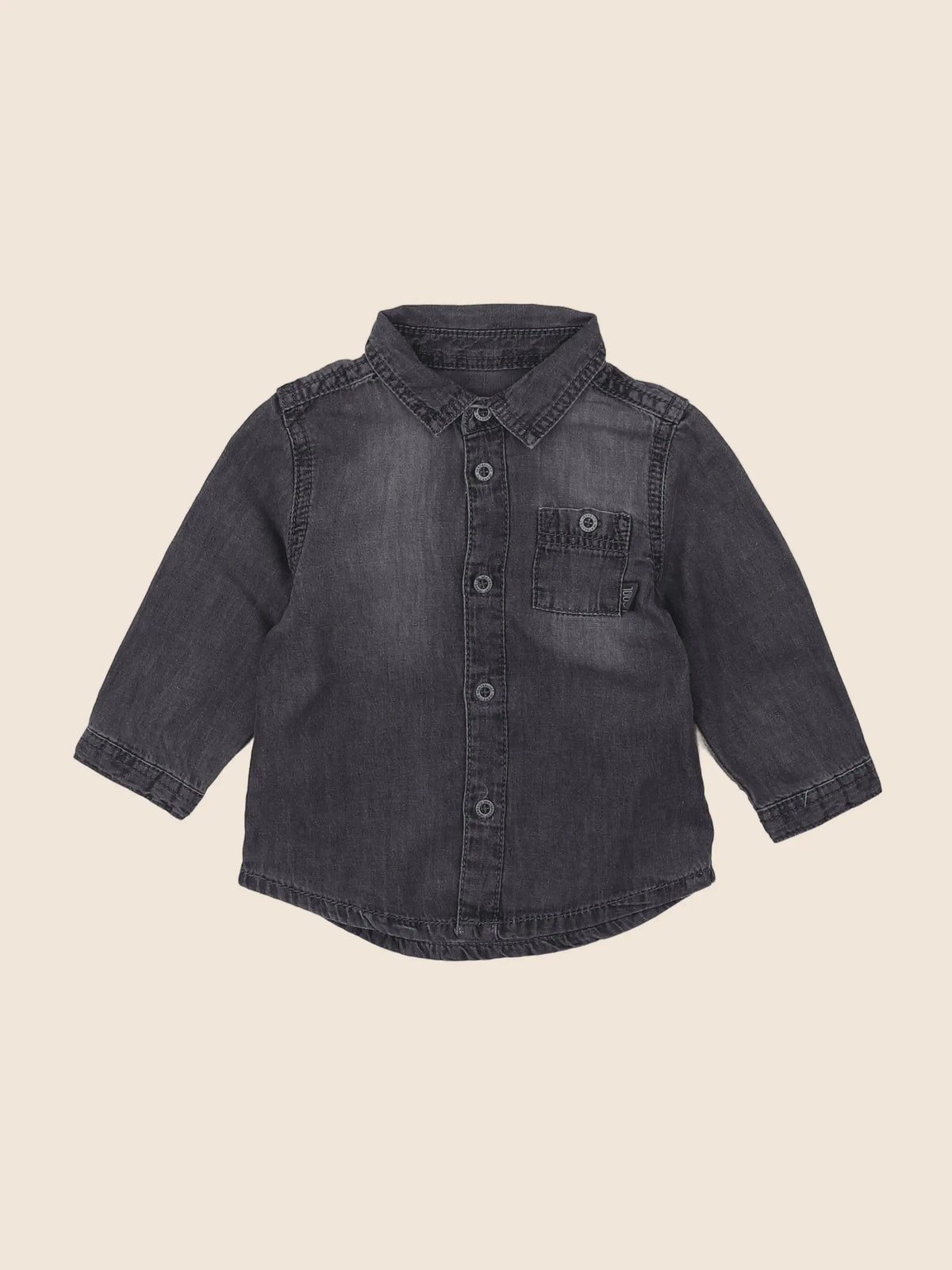 Vertbaudet - chemise noir - 6 mois