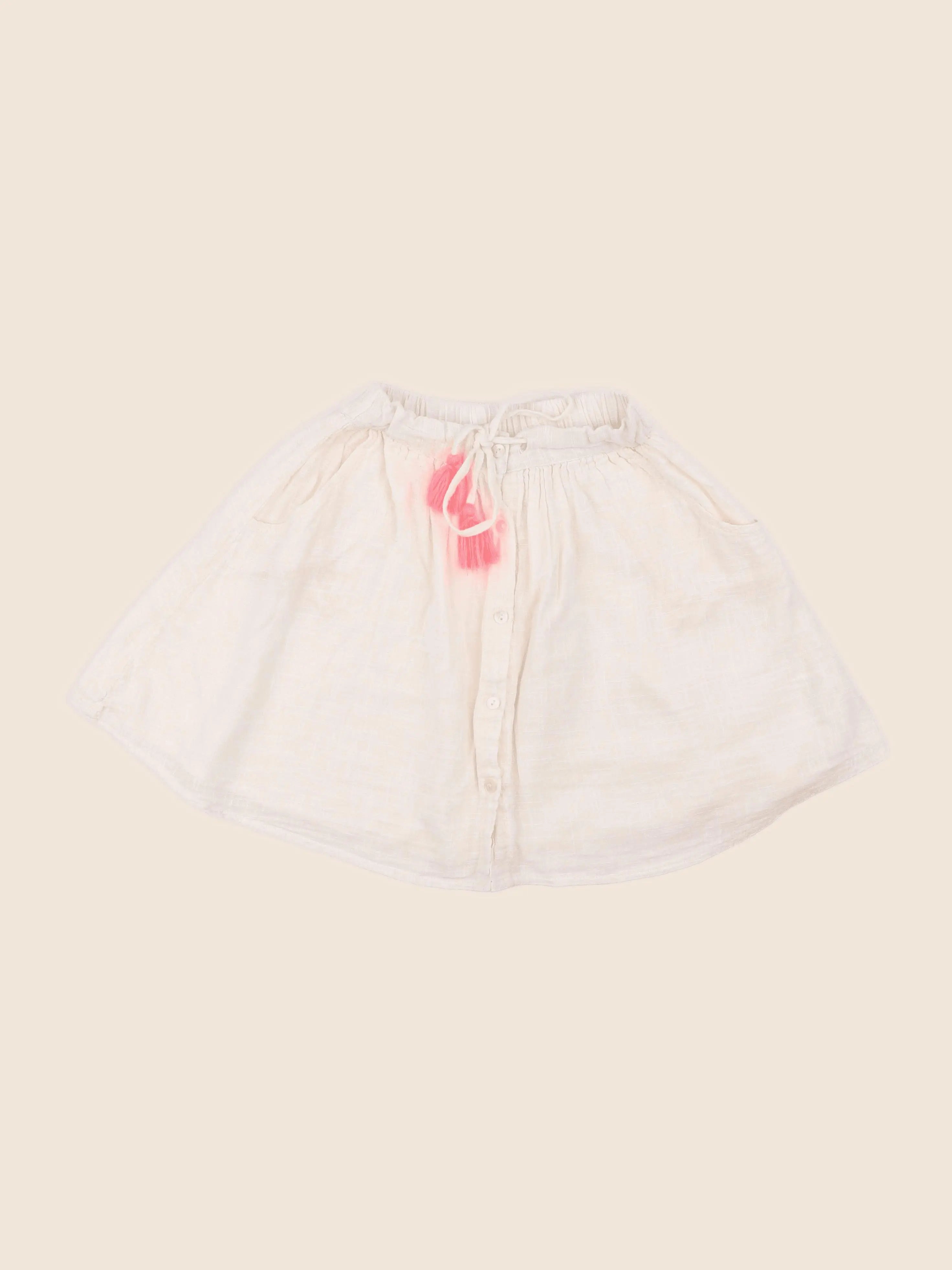 Bonheur du jour - jupe beige - 6 ans