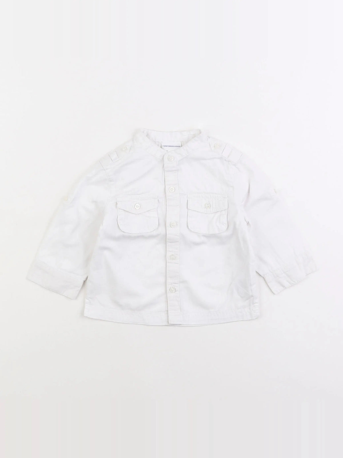 Vertbaudet - chemise blanc - 9 mois