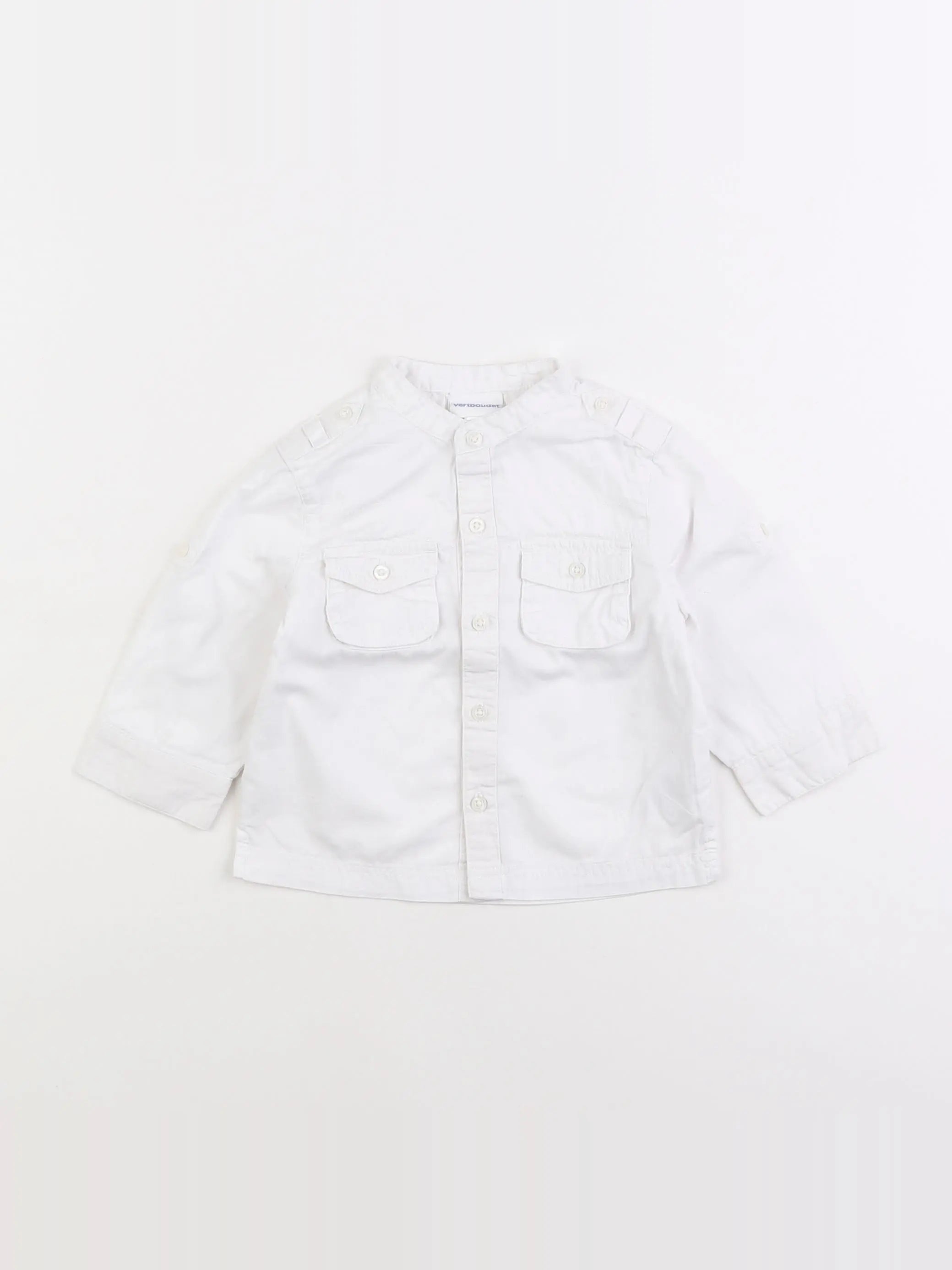 Vertbaudet - chemise blanc - 9 mois