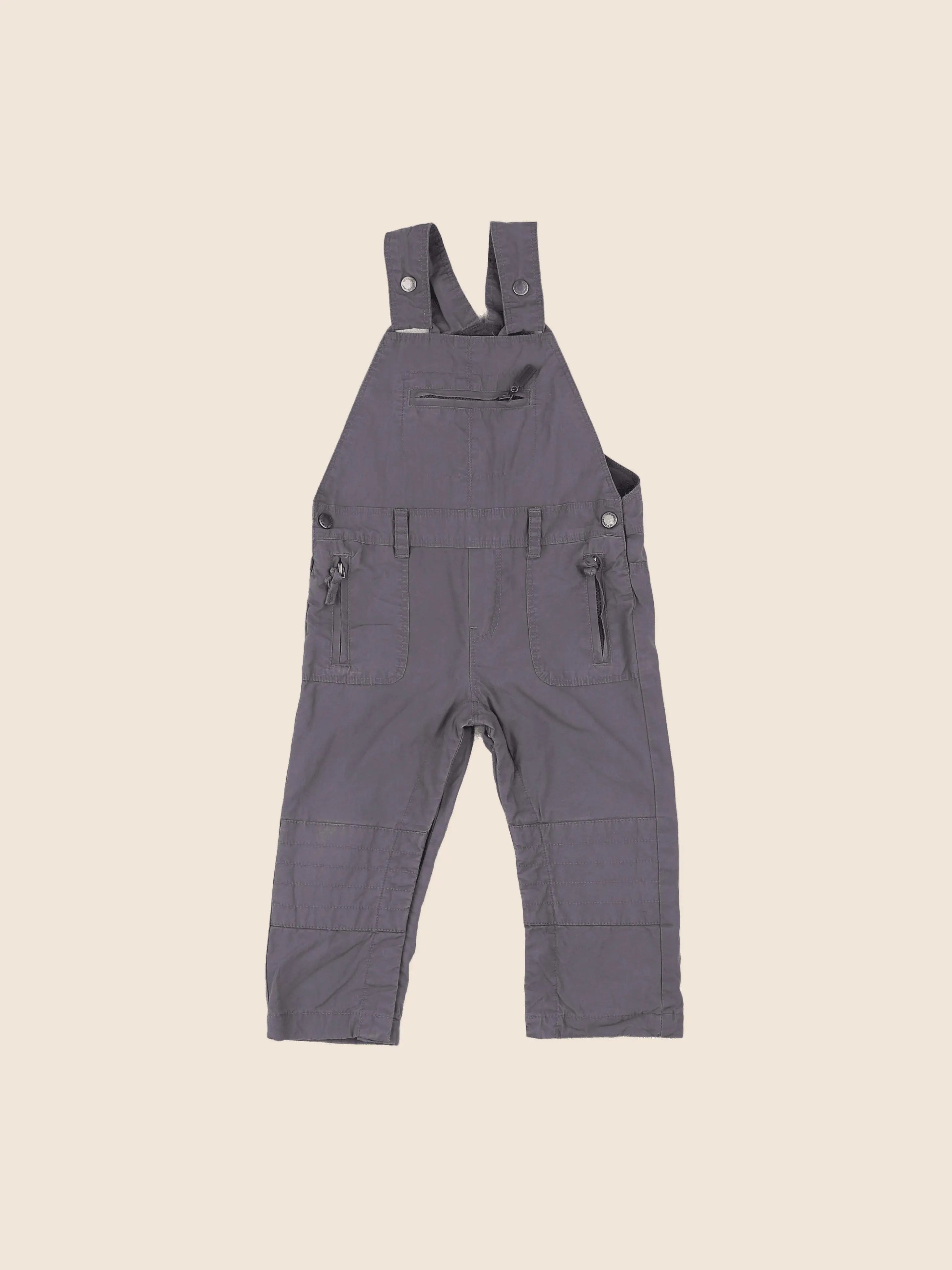 Vertbaudet - salopette gris - 18 mois