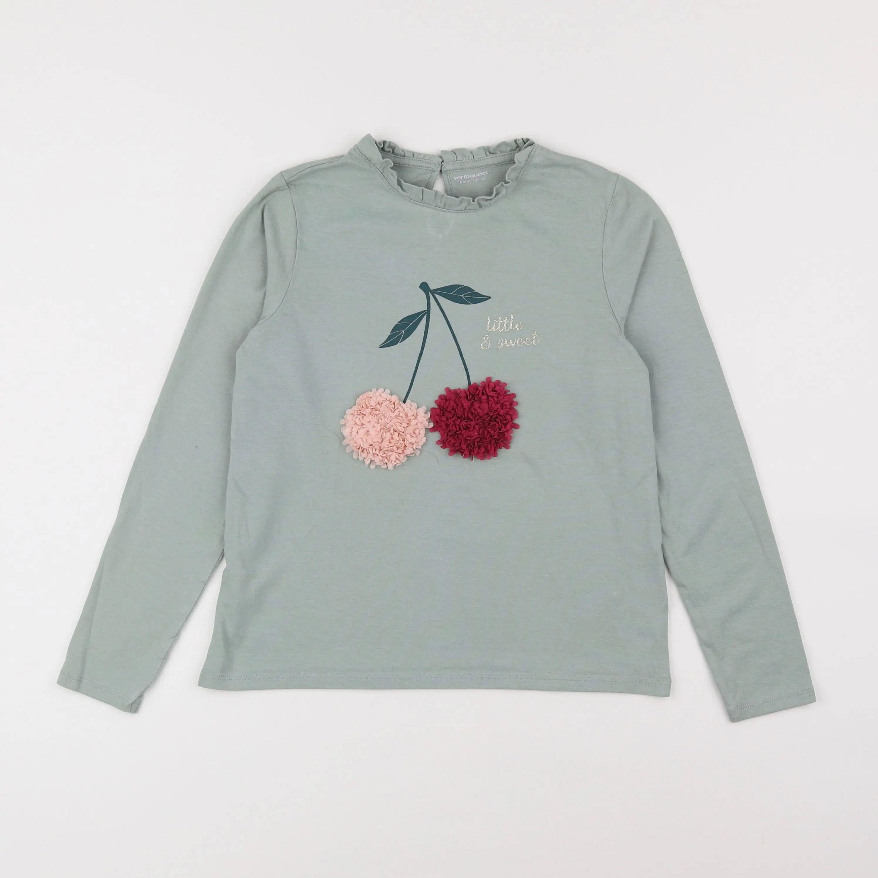 Vertbaudet - tee-shirt bleu - 10 ans