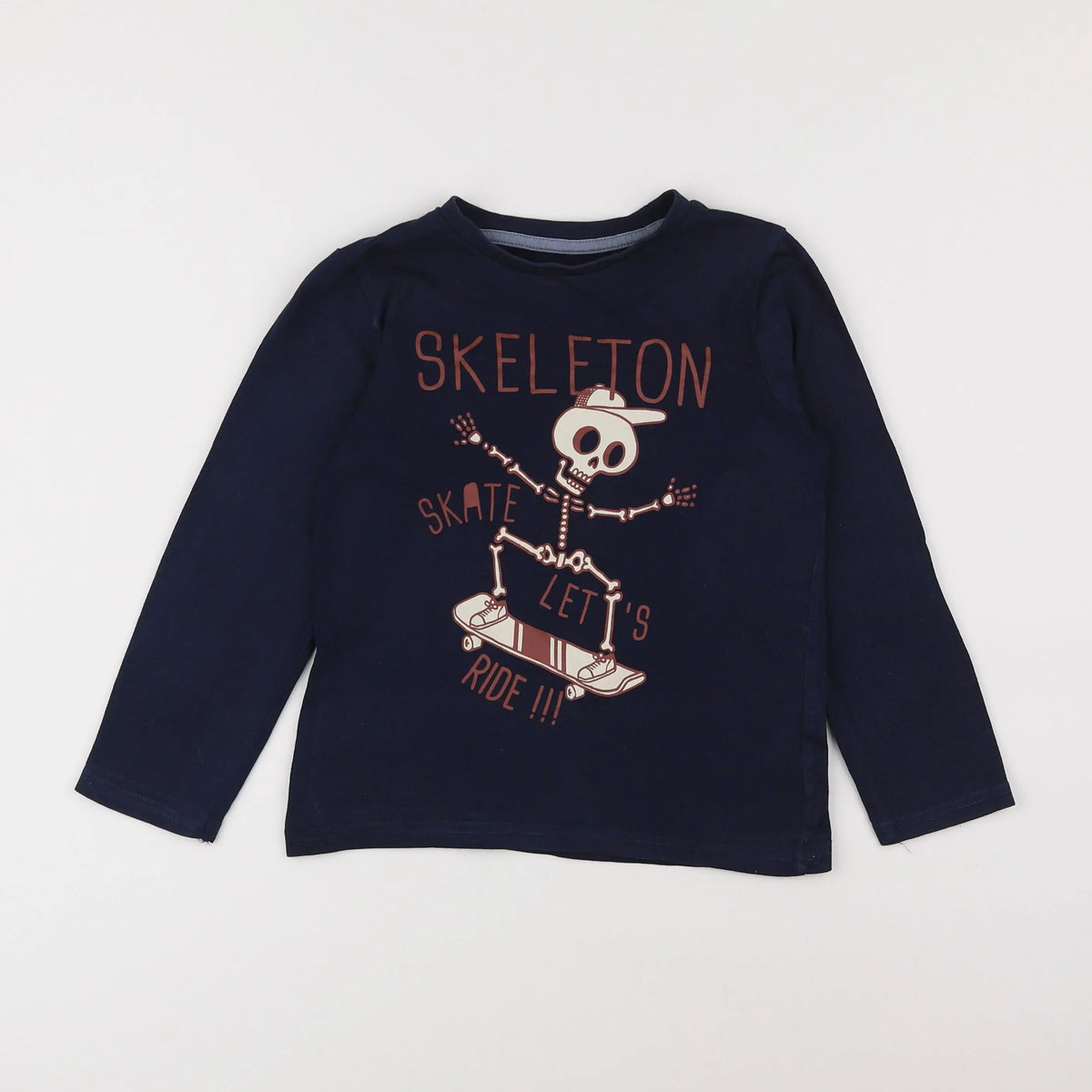 Vertbaudet - tee-shirt bleu - 6 ans