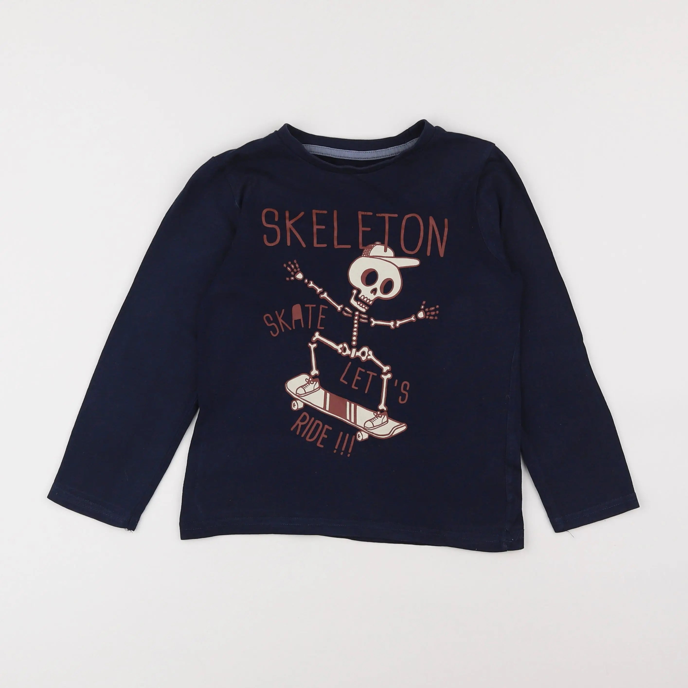 Vertbaudet - tee-shirt bleu - 6 ans