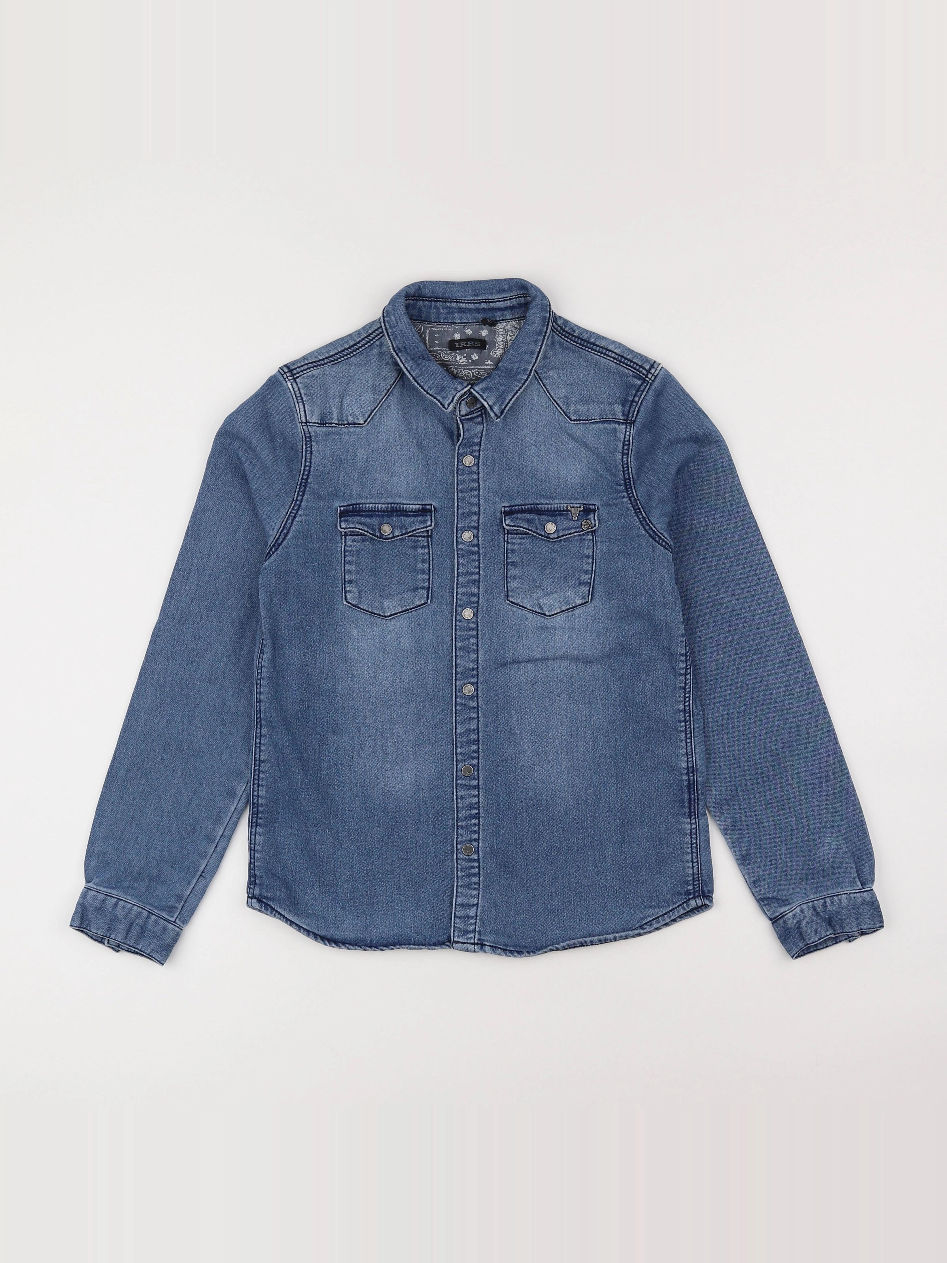 IKKS - chemise bleu - 10 ans