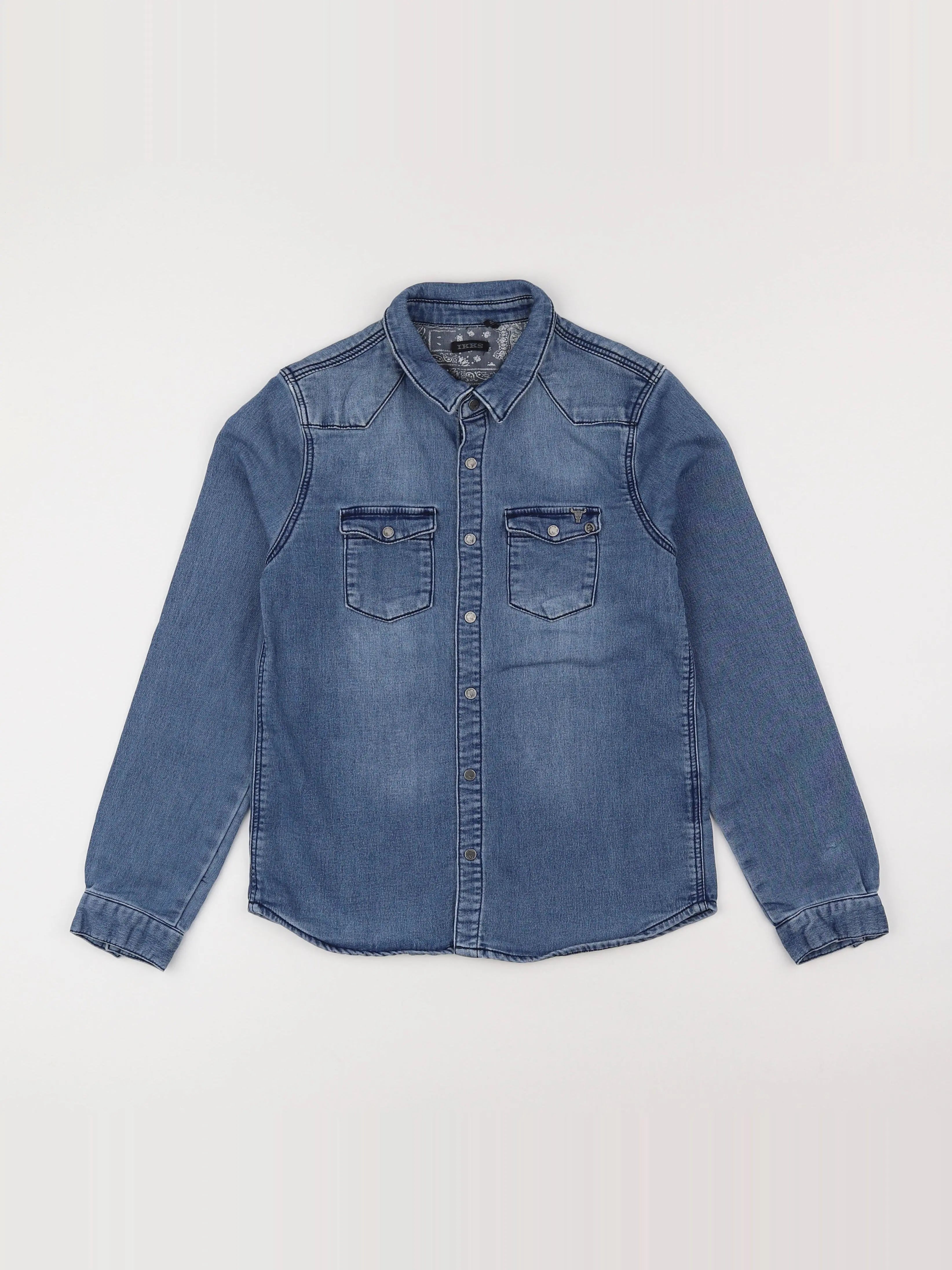 IKKS - chemise bleu - 10 ans