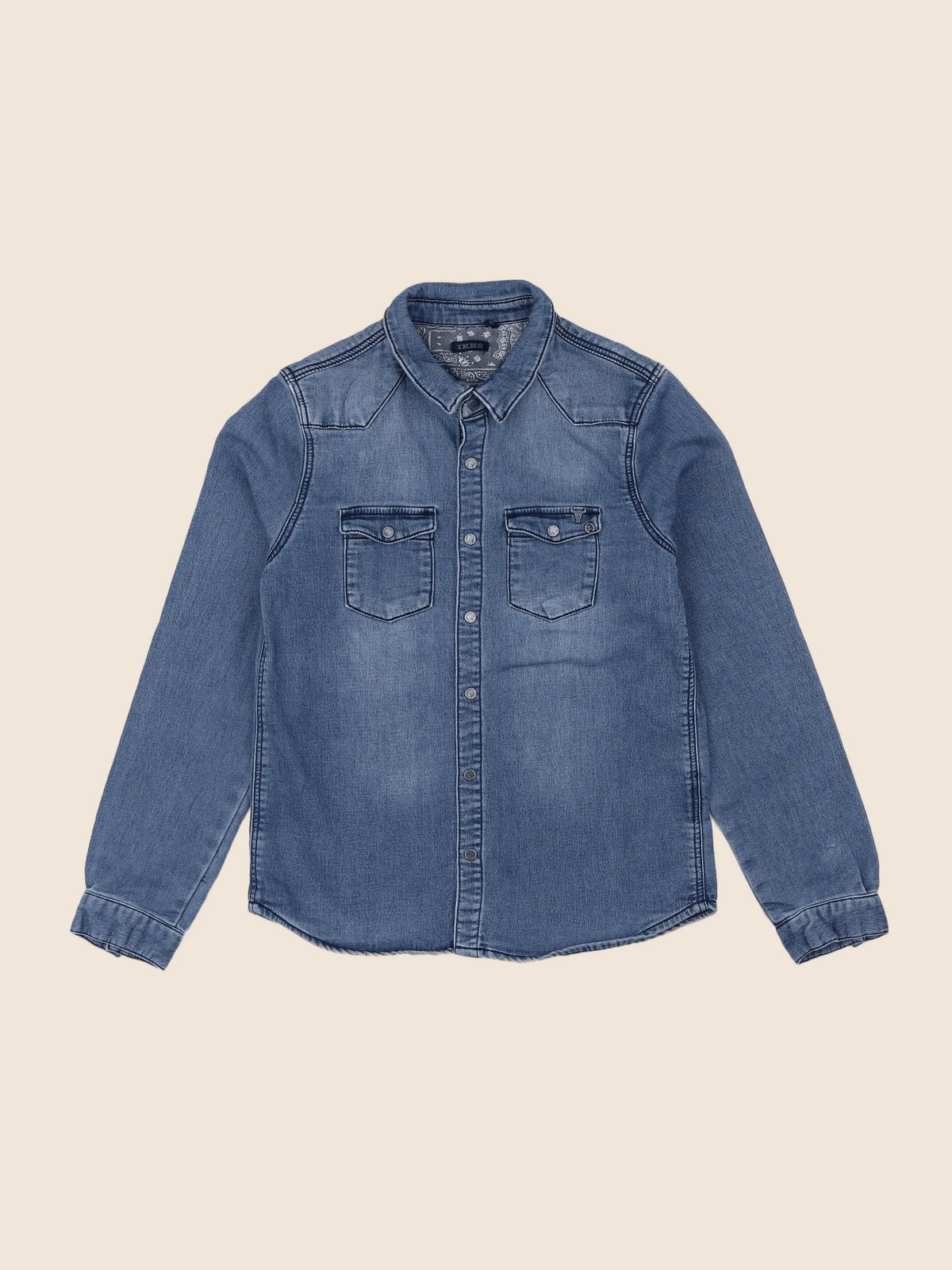 IKKS - chemise bleu - 10 ans