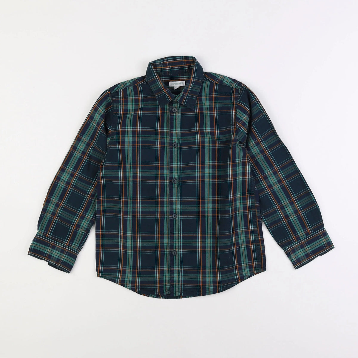 Vertbaudet - chemise vert - 8 ans