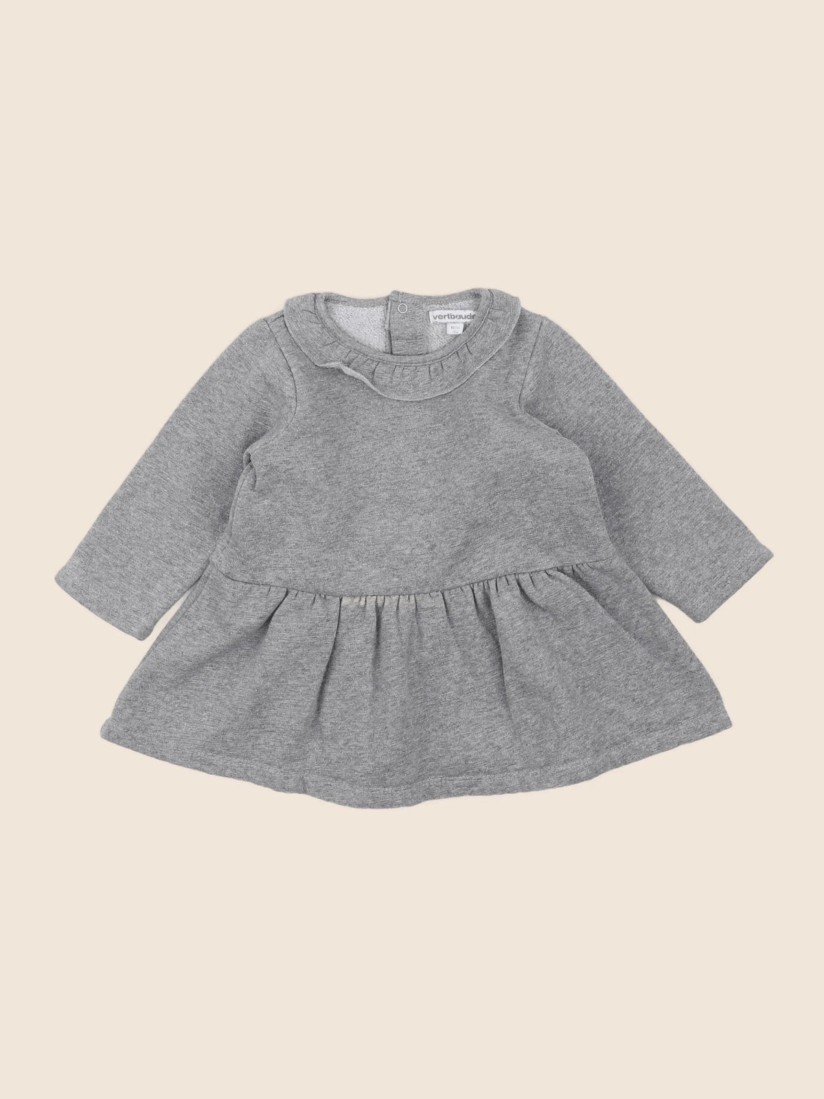 Vertbaudet - robe gris - 18 mois