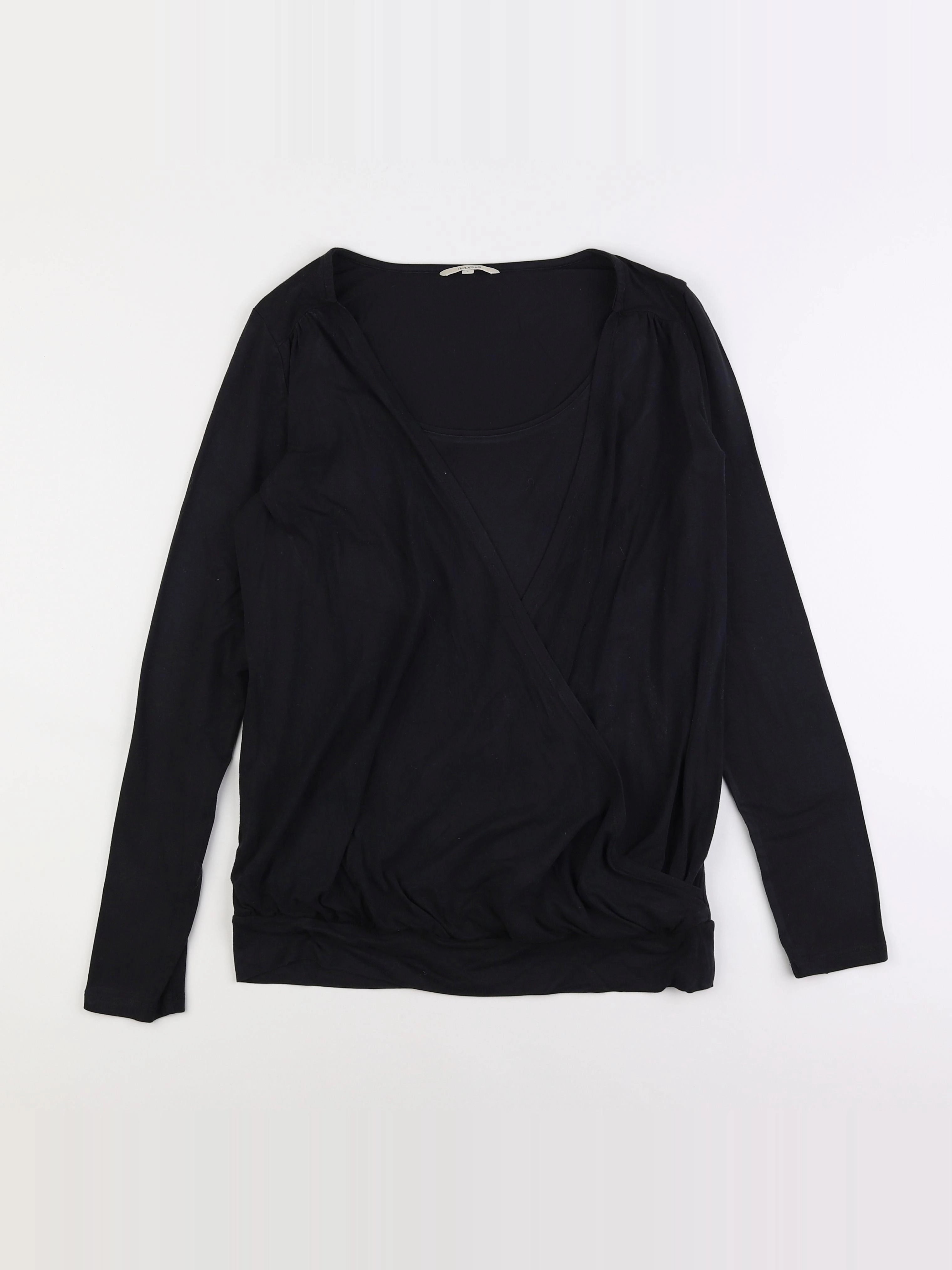 noppies maternité - tee-shirt allaitement noir - 36