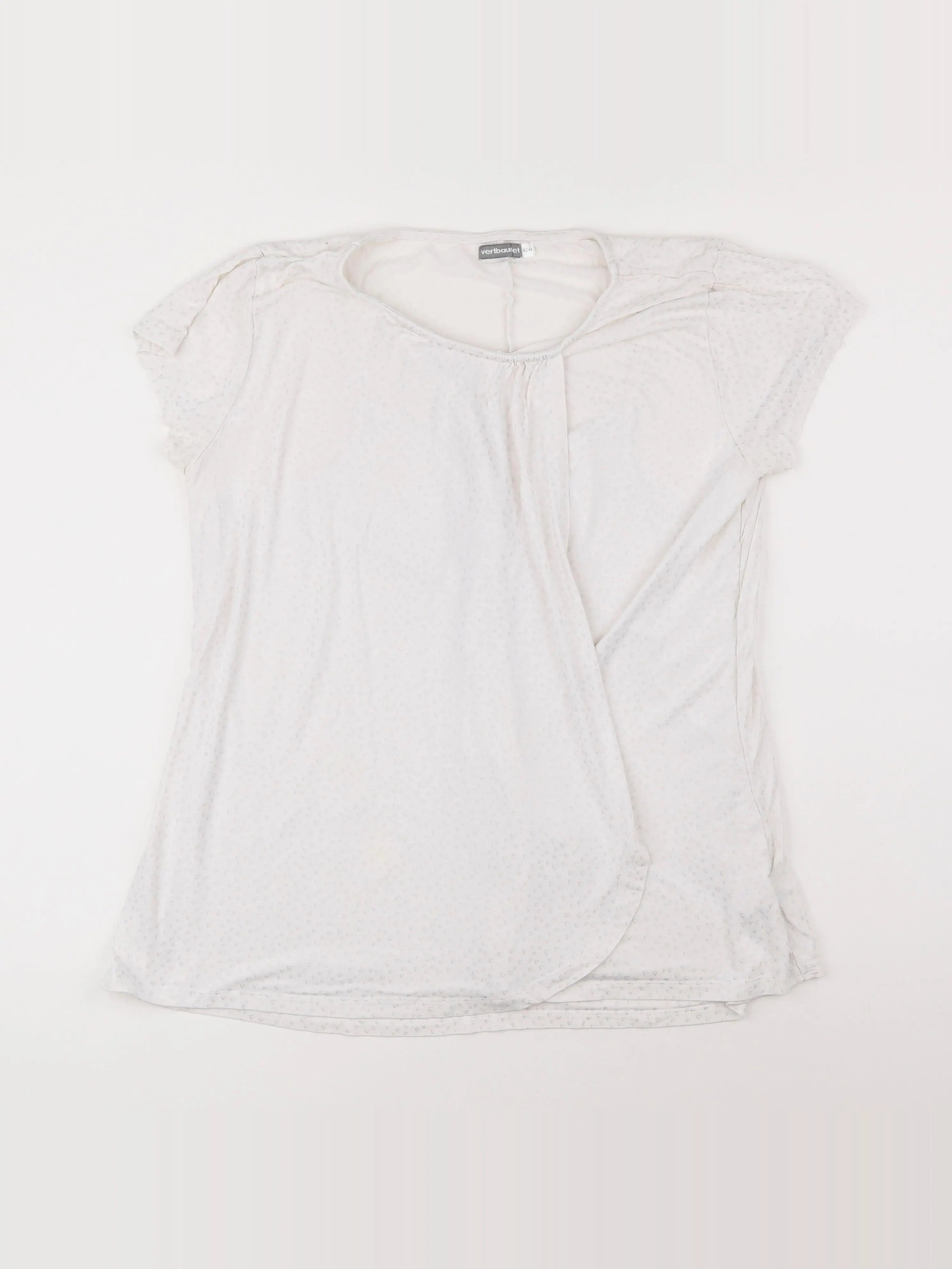 Vertbaudet - tee-shirt allaitement, grossesse blanc - 42 à 44