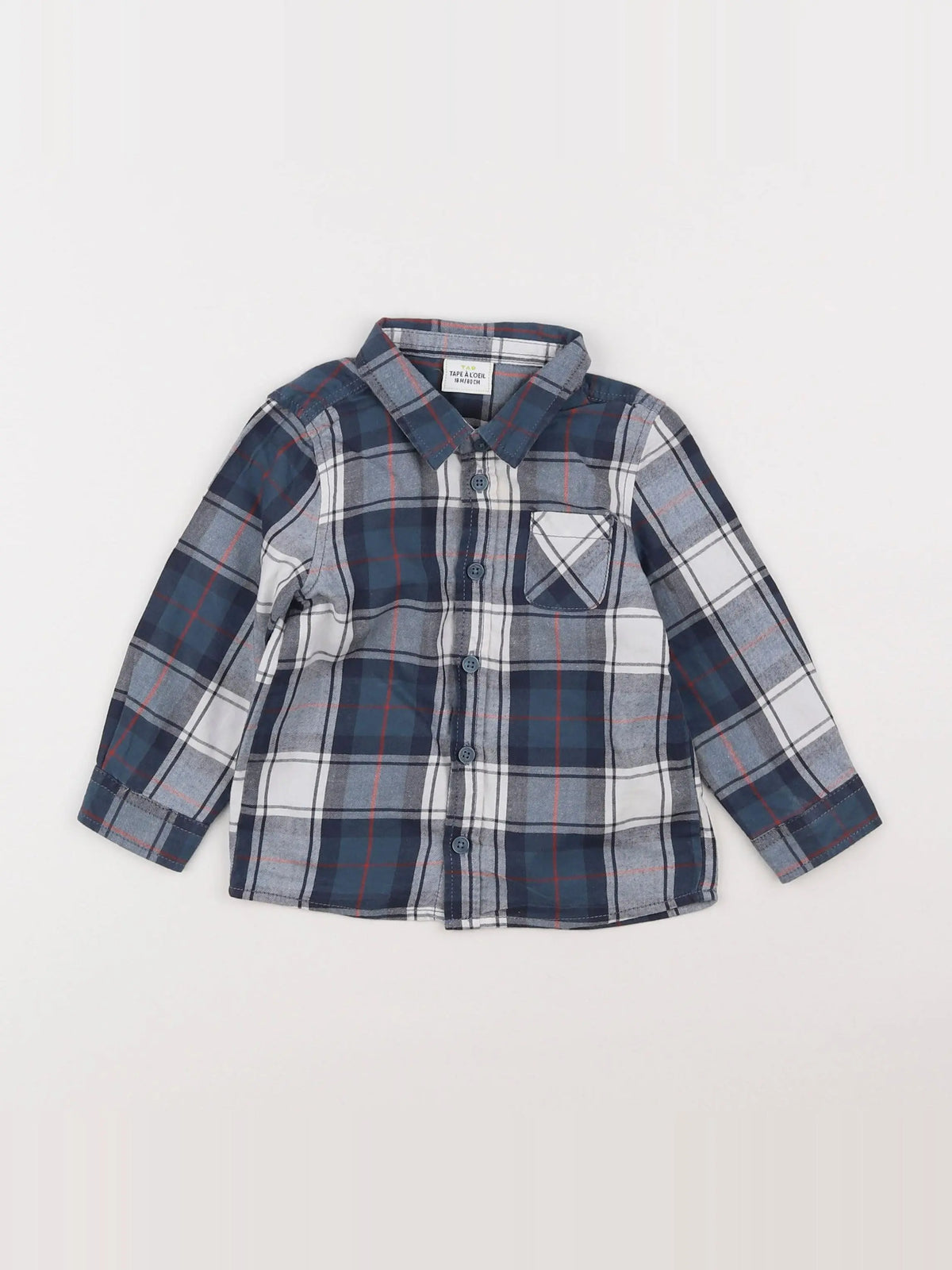 Tape à l'oeil - chemise bleu - 18 mois